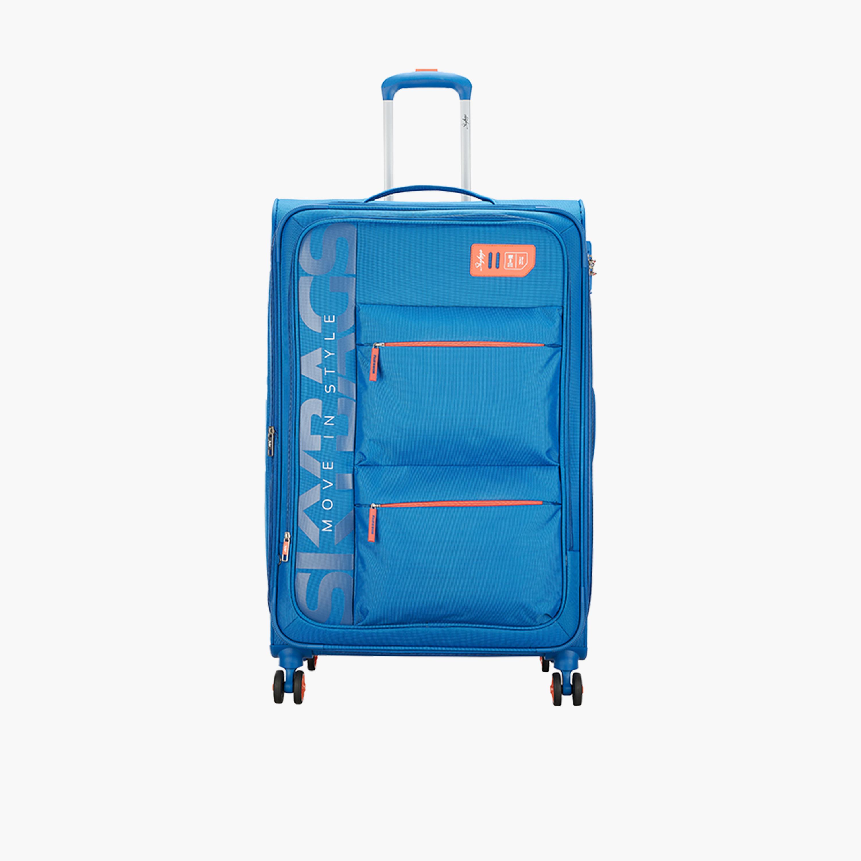 Skybags 71 CM Large Check-In Polyester Softcase 4-Wheeler Spinner Trolley Bag with TSA Lock-travel-luggagesandbags-luggage-image-1