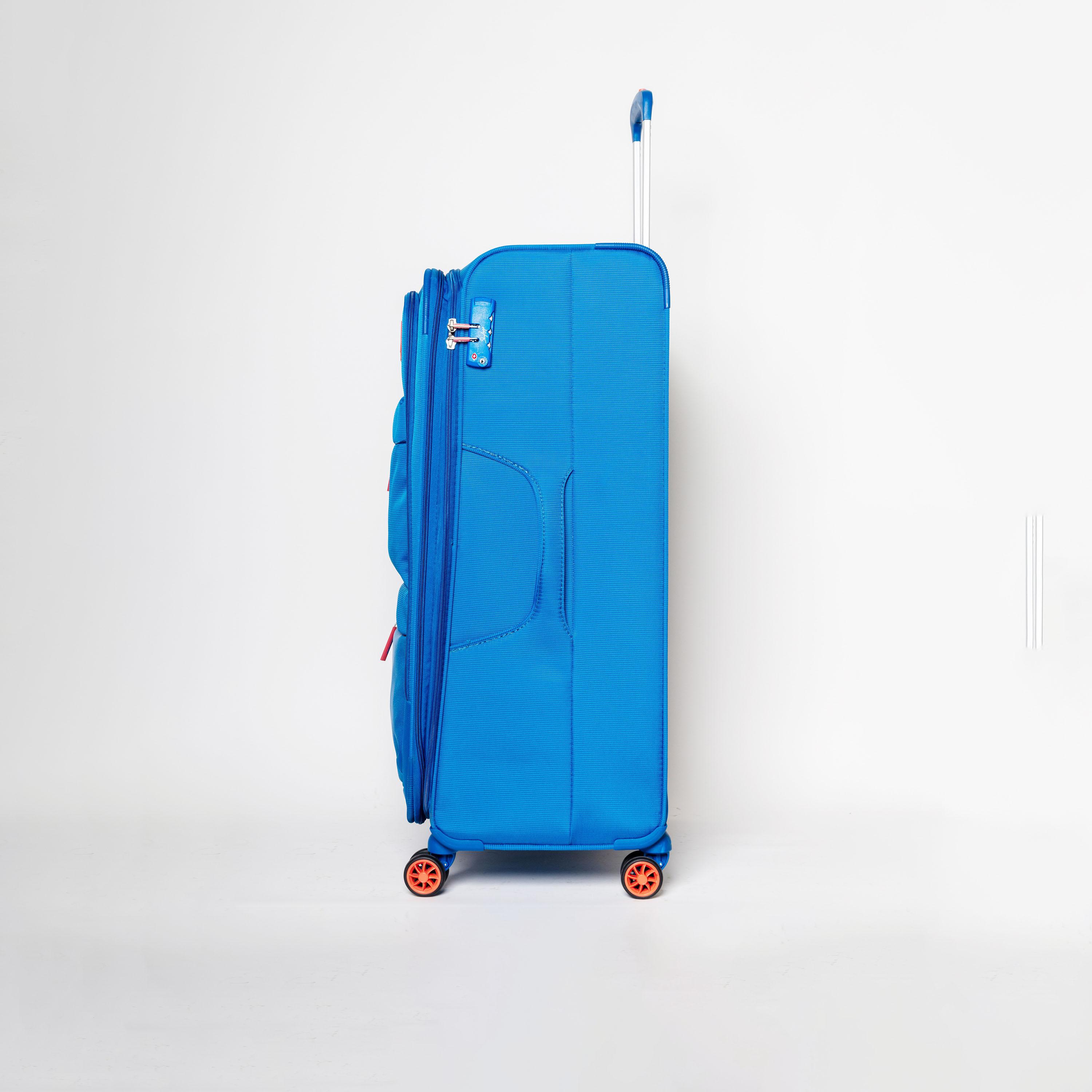 Skybags 71 CM Large Check-In Polyester Softcase 4-Wheeler Spinner Trolley Bag with TSA Lock-travel-luggagesandbags-luggage-image-4