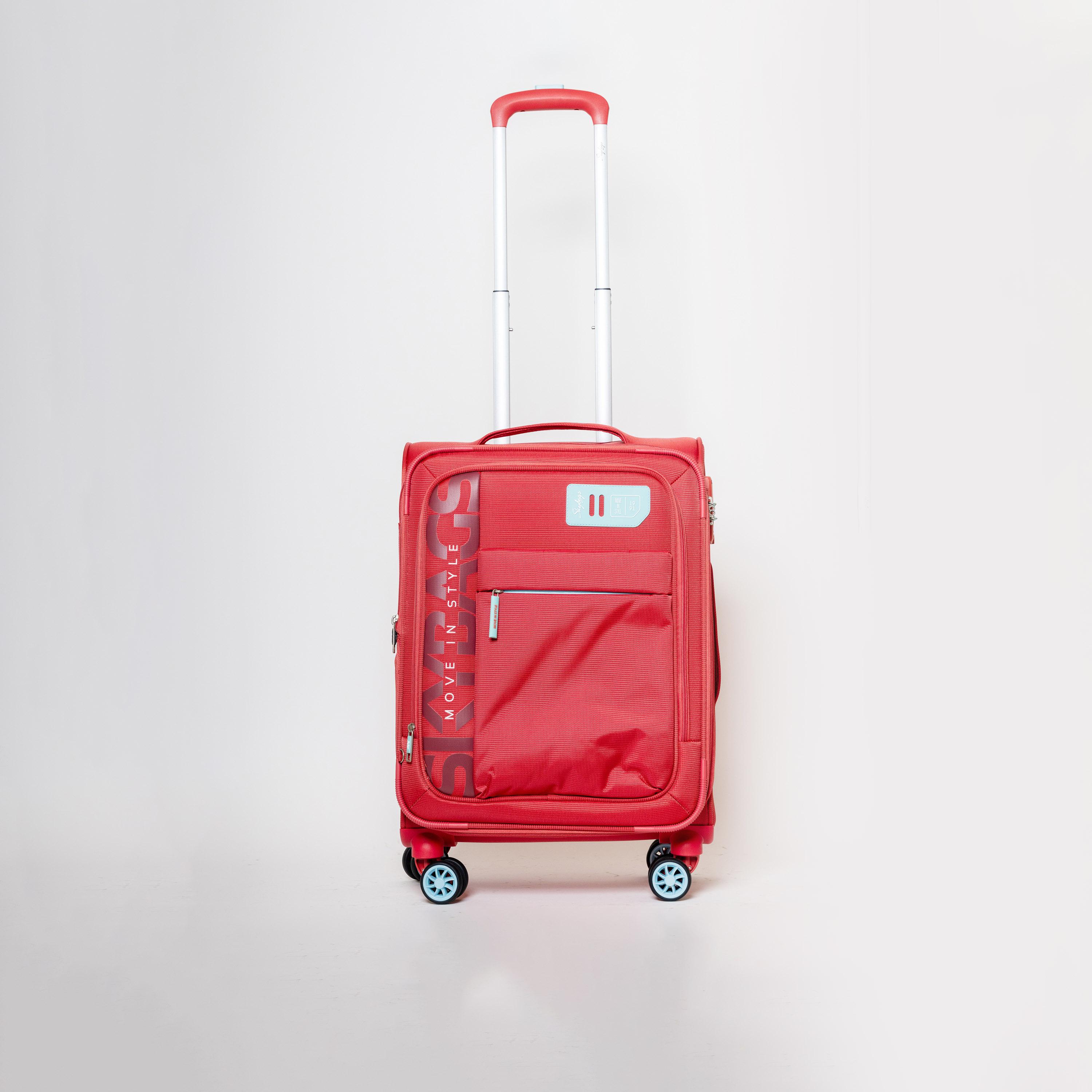 Skybags 61 CM Medium Check-In Polyester Softcase 4-Wheeler Spinner Trolley Bag with TSA Lock-travel-luggagesandbags-luggage-image-1