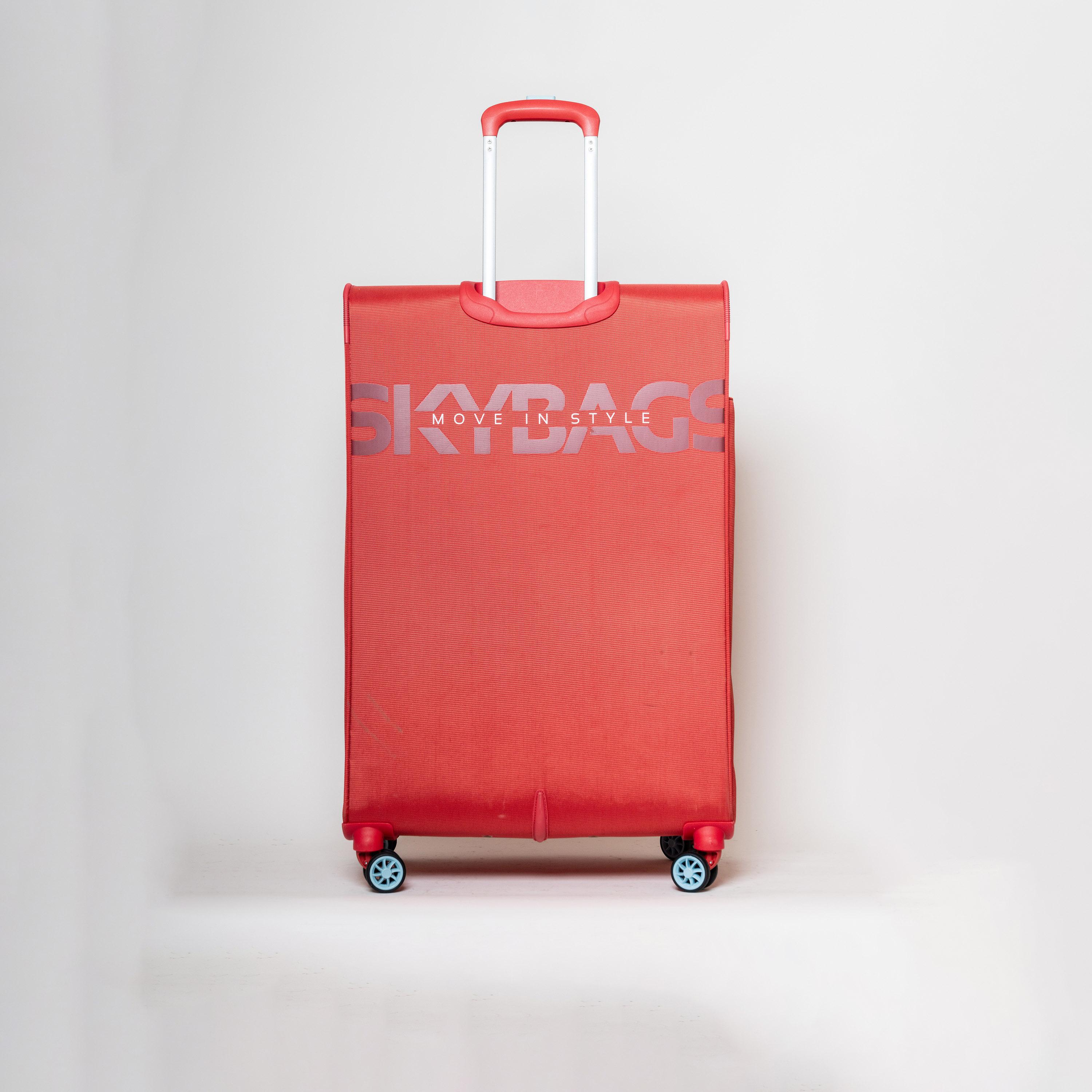 Skybags 71 CM Large Check-In Polyester Softcase 4-Wheeler Spinner Trolley Bag with TSA Lock-travel-luggagesandbags-luggage-image-4
