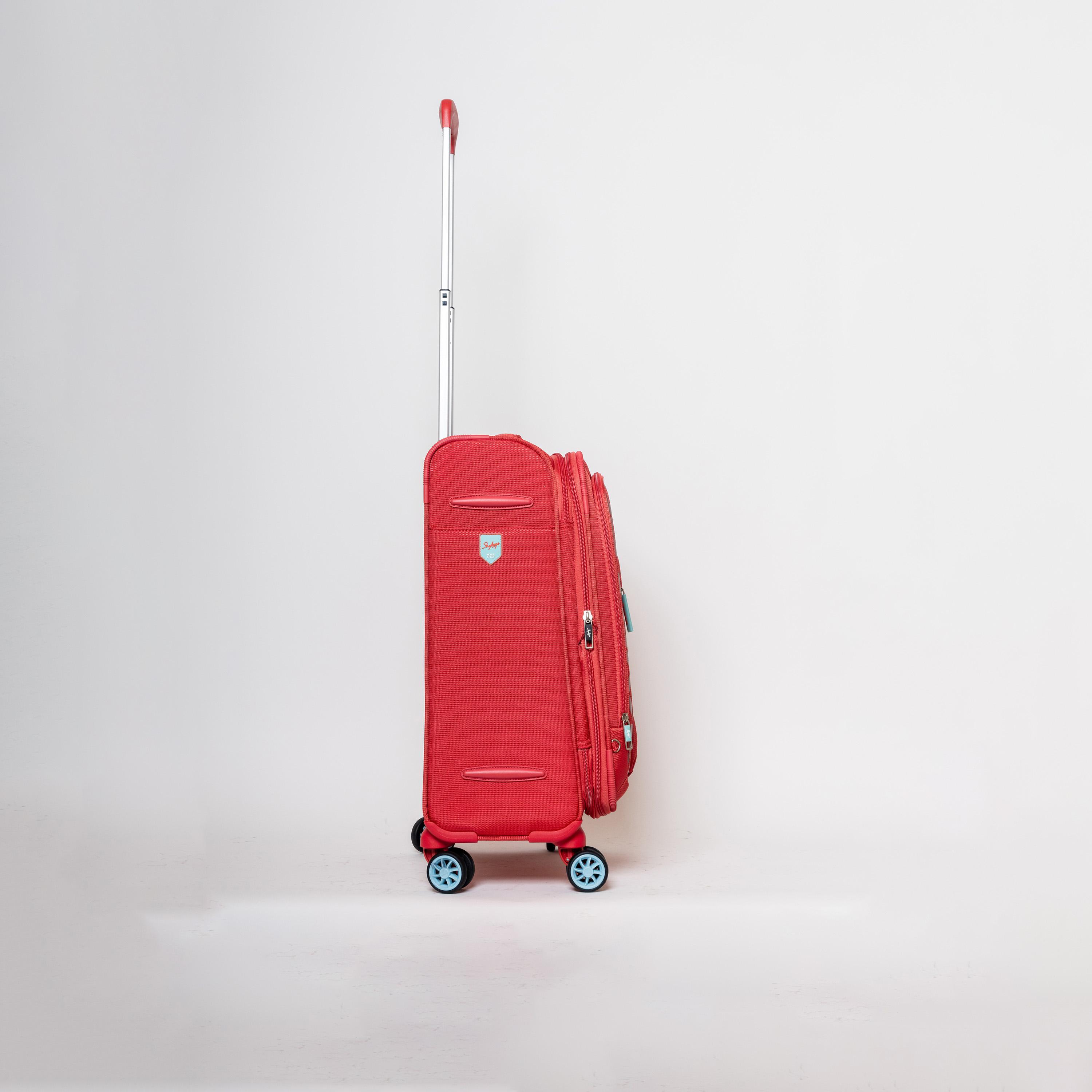 Skybags 51 CM Small Cabin Polyester Softcase 4-Wheeler Spinner Trolley Bag with TSA Lock-travel-luggagesandbags-luggage-image-4