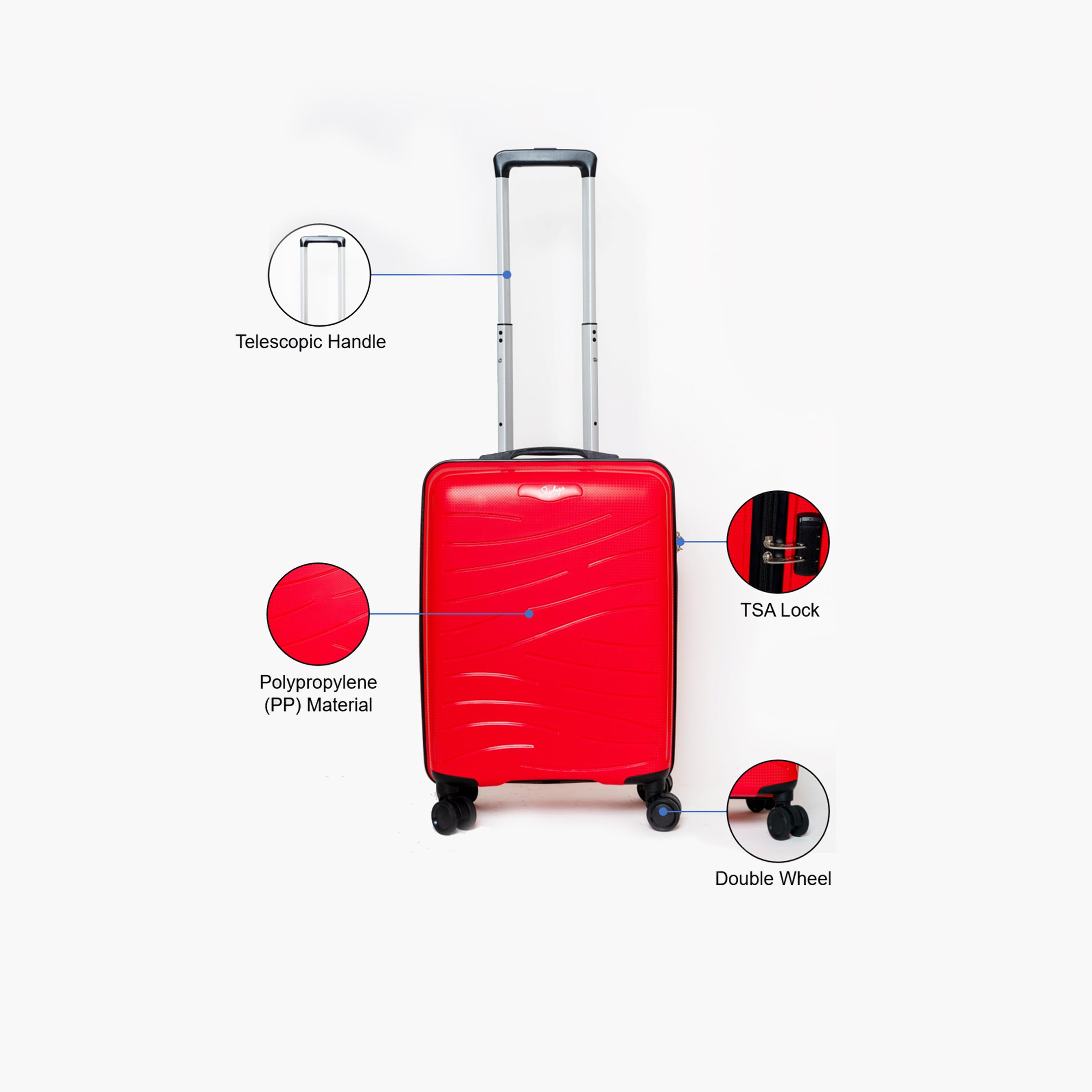 Skybags 51 CM Small Cabin Polypropylene Hardcase 4-Wheeler Spinner Trolley Bag with TSA Lock-travel-luggagesandbags-luggage-image-2