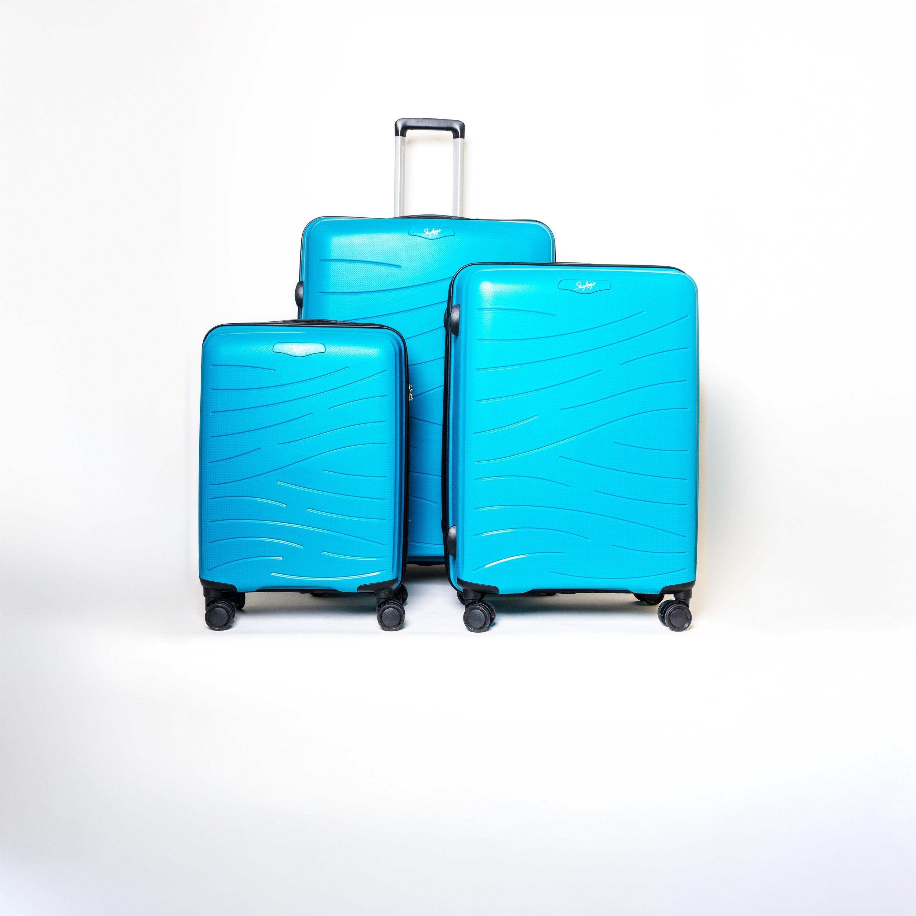 Skybags Set Of 3 Polypropylene Hardcase 4-Wheeler Spinner Trolley Bag with TSA Lock-travel-luggagesandbags-luggage-image-1