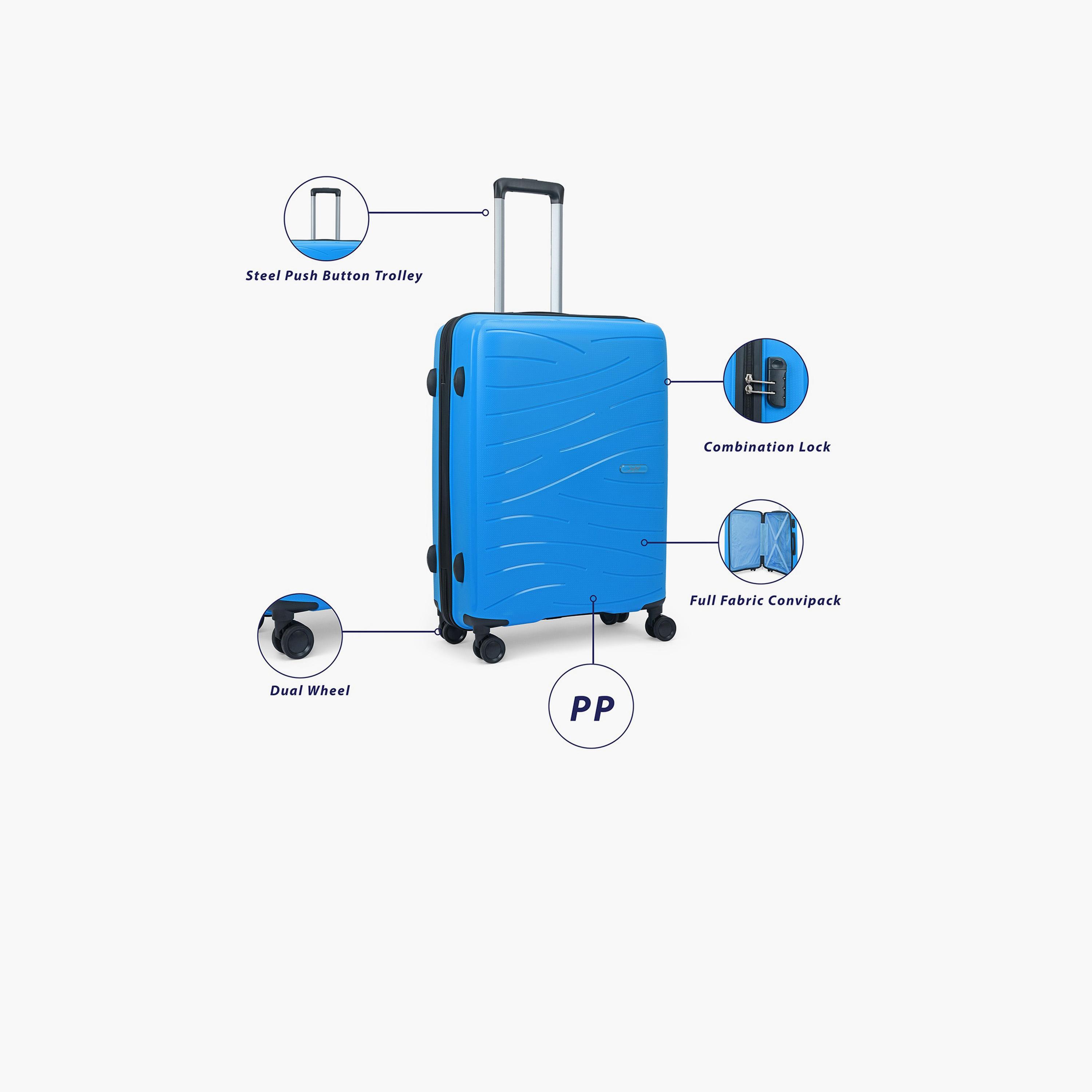 Skybags Set Of 3 Polypropylene Hardcase 4-Wheeler Spinner Trolley Bag with TSA Lock-travel-luggagesandbags-luggage-image-2