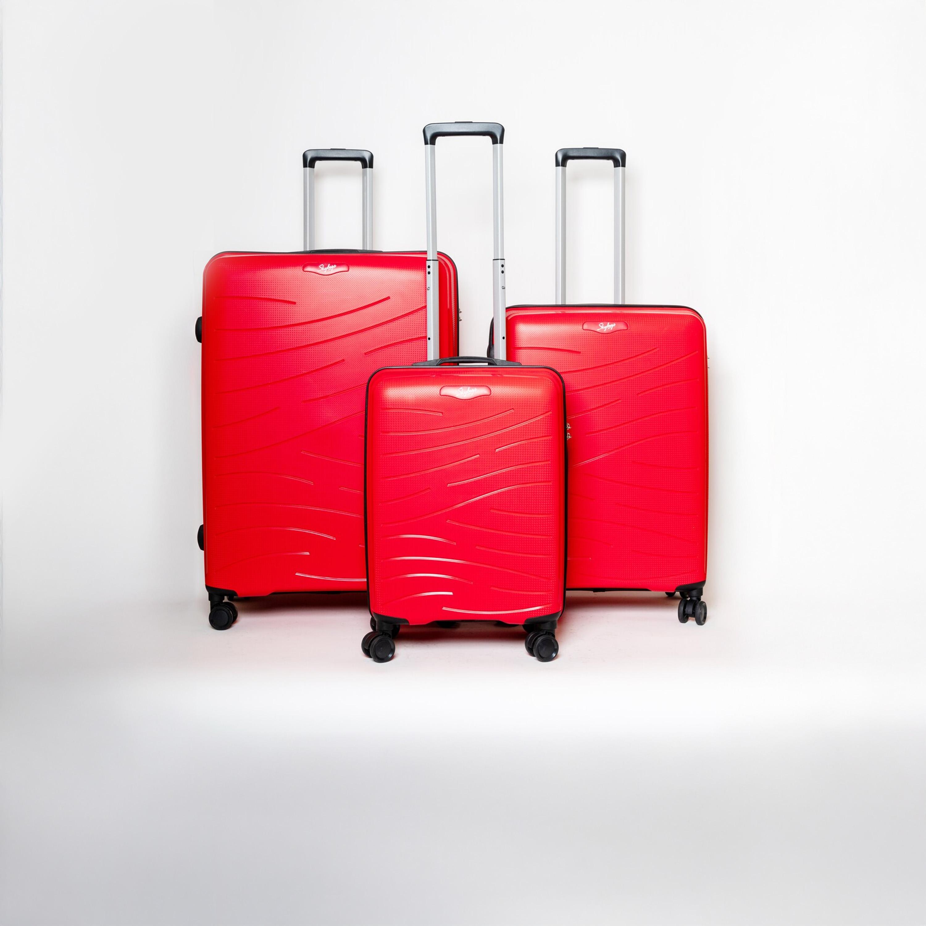 Skybags Set Of 3 Polypropylene Hardcase 4-Wheeler Spinner Trolley Bag with TSA Lock-travel-luggagesandbags-luggage-image-1