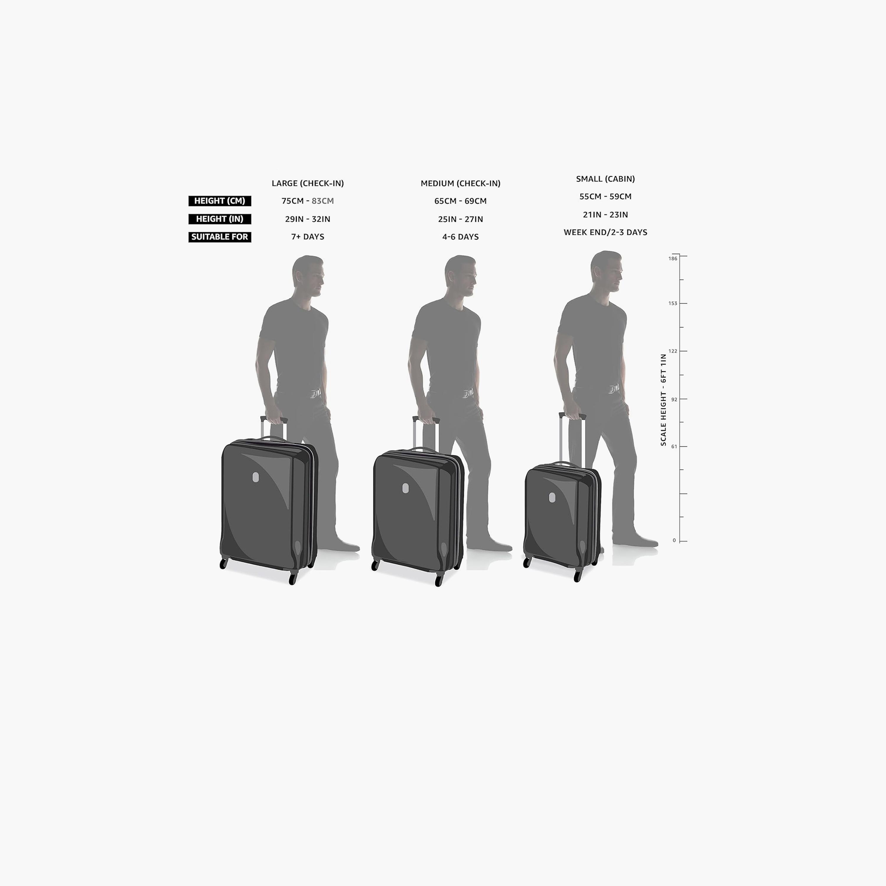American Tourister Cuatro Set of 3 Polypropylene Hard Sided 4-Wheeler Spinner Trolley Bag with TSA Lock-travel-luggagesandbags-luggage-image-3