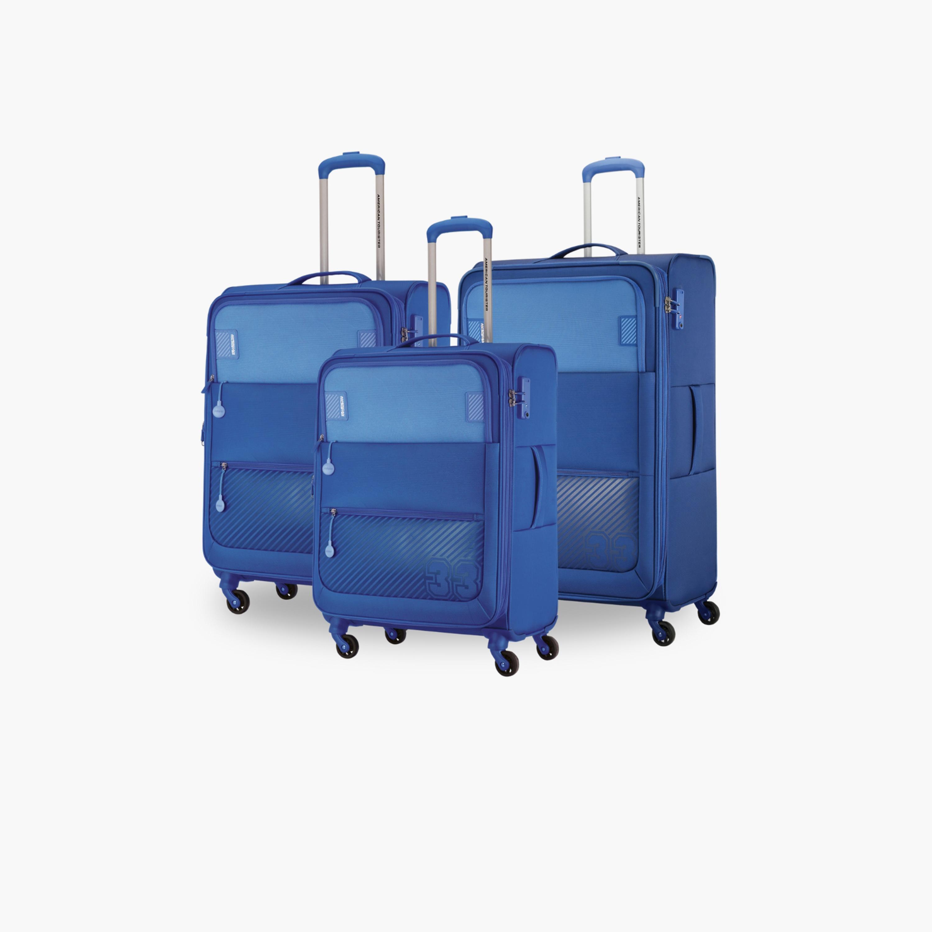 أميريكان توريستر-  طقم 3 شنط سفر من البوليستر جوانب ناعمة بأربع عجلات دوارة قفل TSA-travel-luggagesandbags-luggage-image-1