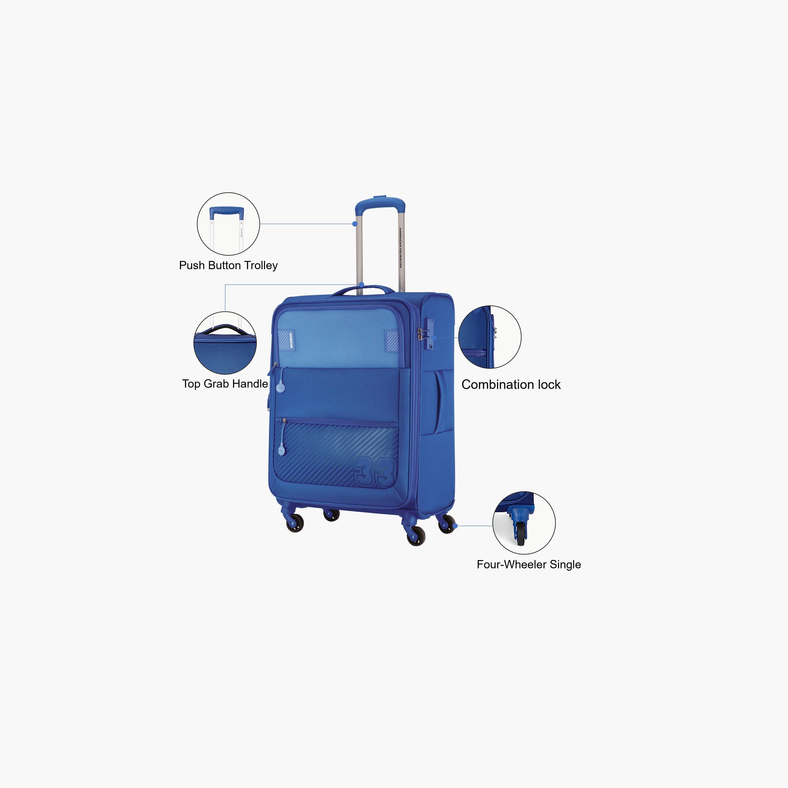 أميريكان توريستر-  طقم 3 شنط سفر من البوليستر جوانب ناعمة بأربع عجلات دوارة قفل TSA-travel-luggagesandbags-luggage-image-2