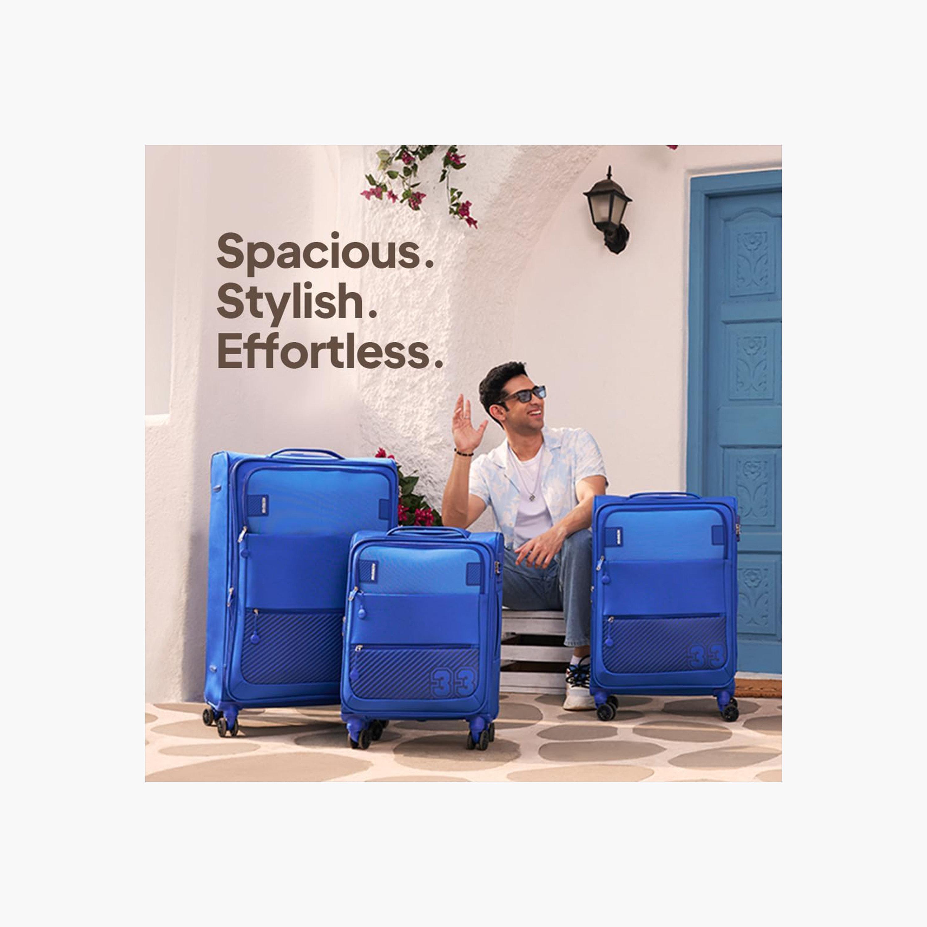 American Tourister Majoris Set of 3 Polyester Soft Sided 4-Wheeler Spinner Trolley Bag with Combination lock-travel-luggagesandbags-luggage-image-9