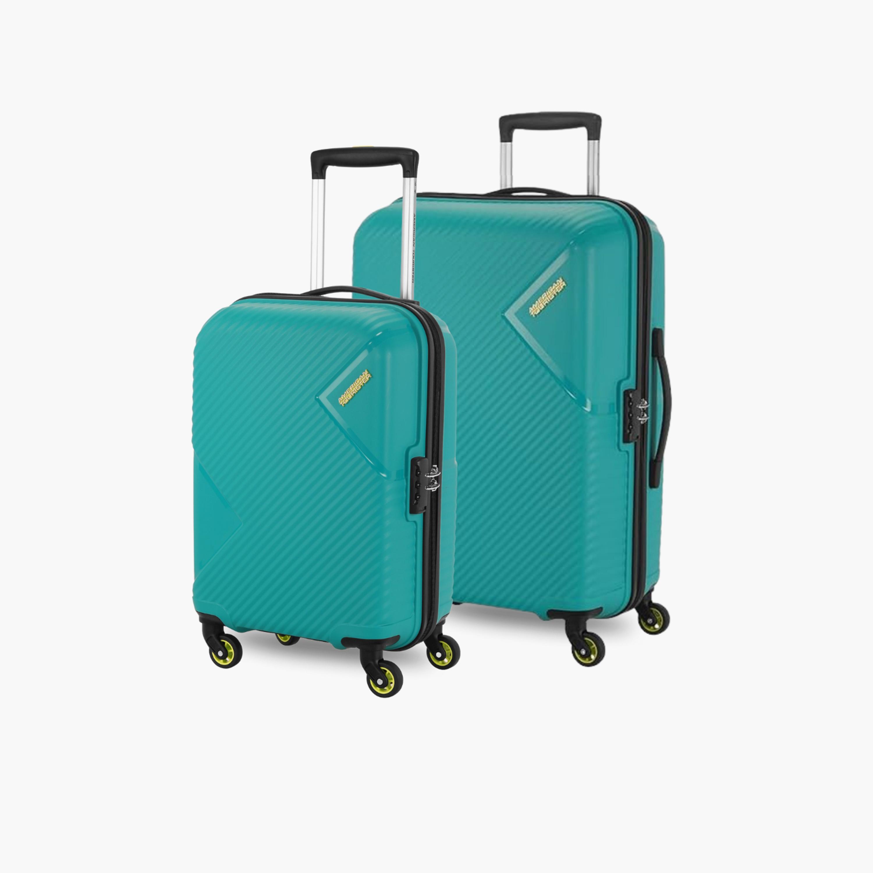 American Tourister Omega Set of 2 Polypropylene Hard Sided 4-Wheeler Spinner Trolley Bag with Combination lock-travel-luggagesandbags-luggage-image-1