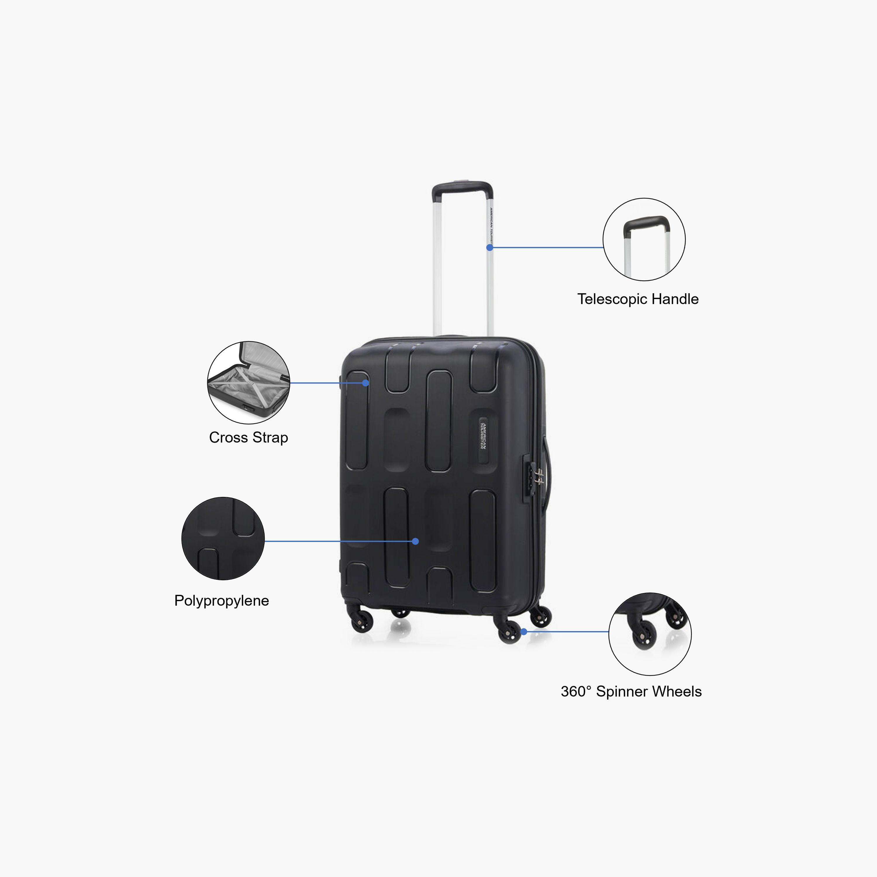 American Tourister Ellipso Set of 3 Polypropylene Hard Sided 4-Wheeler Spinner Trolley Bag with TSA Lock-travel-luggagesandbags-luggage-image-2