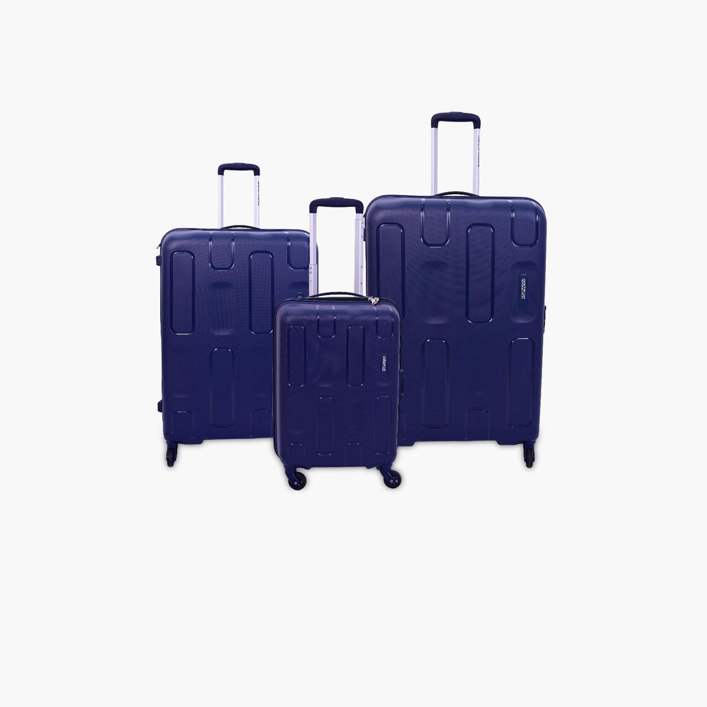 American Tourister Ellipso Set of 3 Polypropylene Hard Sided 4-Wheeler Spinner Trolley Bag with TSA Lock-travel-luggagesandbags-luggage-image-1