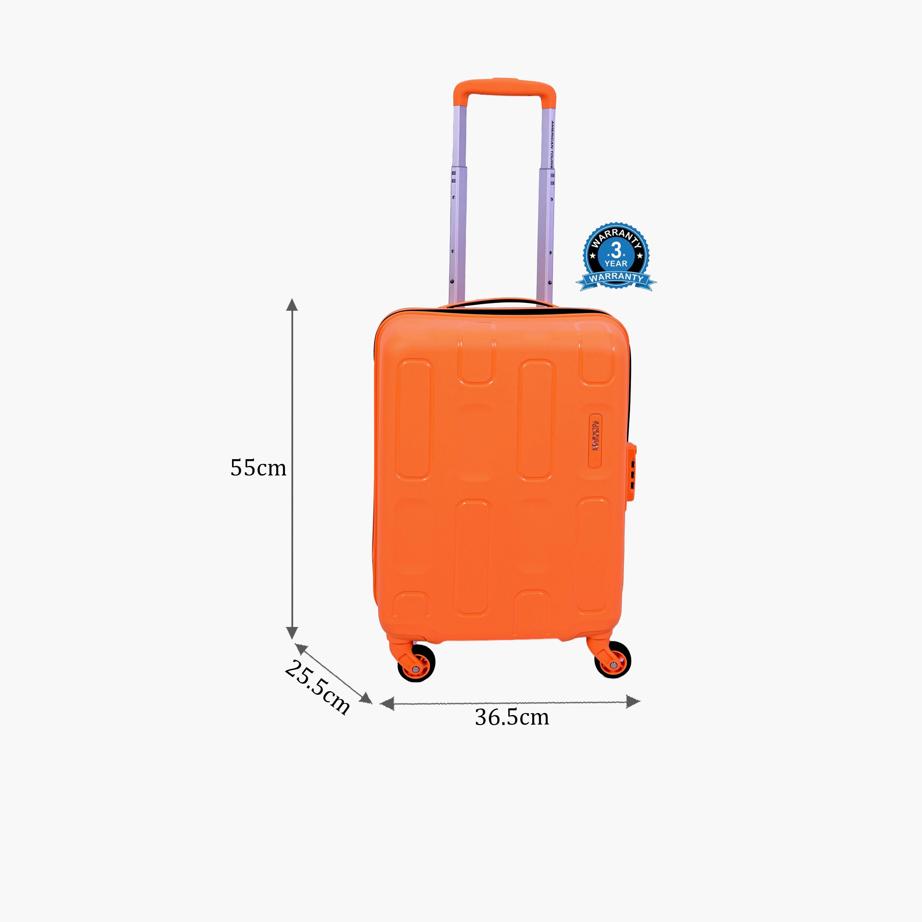 American Tourister Ellipso 55 CM Small Cabin Polypropylene Hard Sided 4-Wheeler Spinner Trolley Bag with TSA Lock-travel-luggagesandbags-luggage-image-2