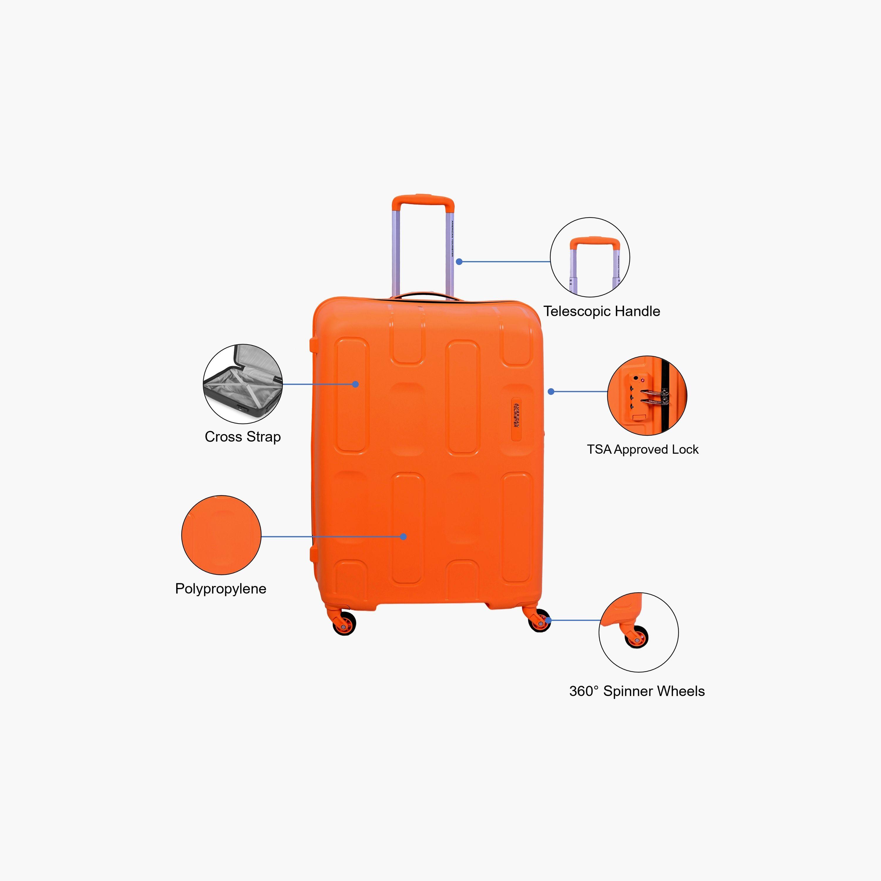 American Tourister Ellipso 68 CM Medium Check-in Polypropylene Hard Sided 4-Wheeler Spinner Trolley Bag with TSA Lock-travel-luggagesandbags-luggage-image-3