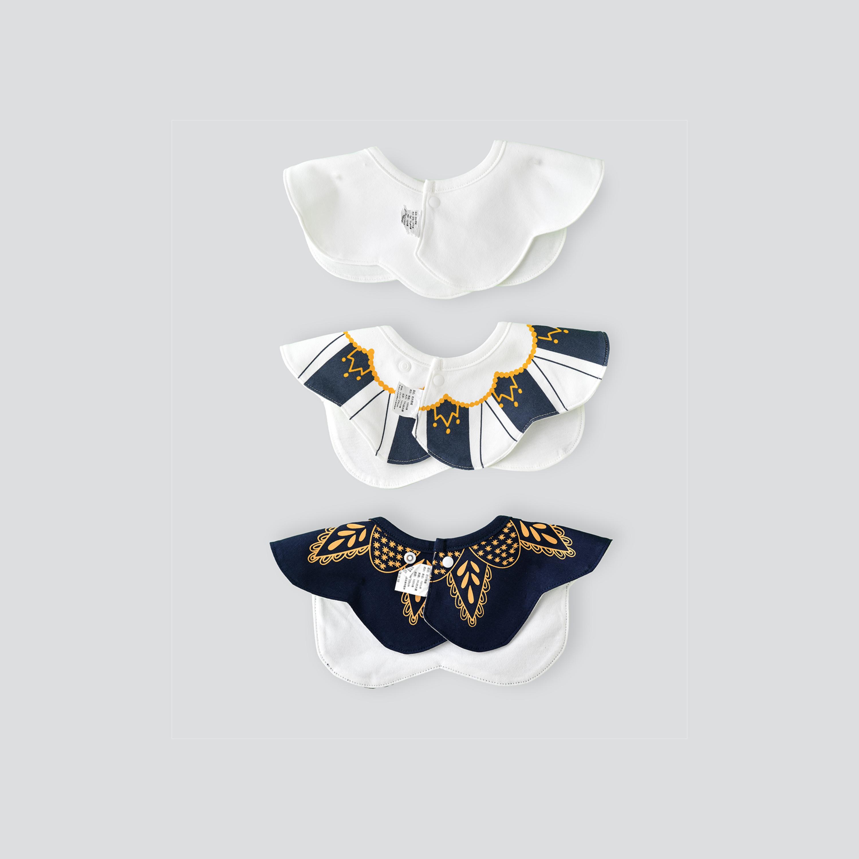 Babyqlo 3-Piece Printed Bibs Set-baby-feeding-bibs-image-3