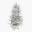 Lifelike Snow-Flocked Christmas Tree with Sturdy Metal Stand - 150 cm-InfluencerCodes_Ramadan26_All_20012026-image-1