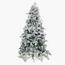 Snow-Flocked Christmas Tree with Sturdy Metal Stand - 210 cm-InfluencerCodes_Ramadan26_All_20012026-image-1