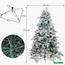 Snow-Flocked Christmas Tree with Sturdy Metal Stand - 210 cm-InfluencerCodes_Ramadan26_All_20012026-image-8