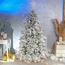 Snow-Flocked Christmas Tree with Sturdy Metal Stand - 210 cm-InfluencerCodes_Ramadan26_All_20012026-image-6