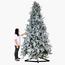 Snow-Flocked Christmas Tree with Sturdy Metal Stand - 350 cm-InfluencerCodes_Ramadan26_All_20012026-image-4