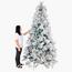 Snow-Flocked Christmas Tree with Sturdy Metal Stand - 240 cm-InfluencerCodes_Ramadan26_All_20012026-image-8