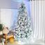 Snow-Flocked Christmas Tree with Sturdy Metal Stand - 240 cm-InfluencerCodes_Ramadan26_All_20012026-image-7