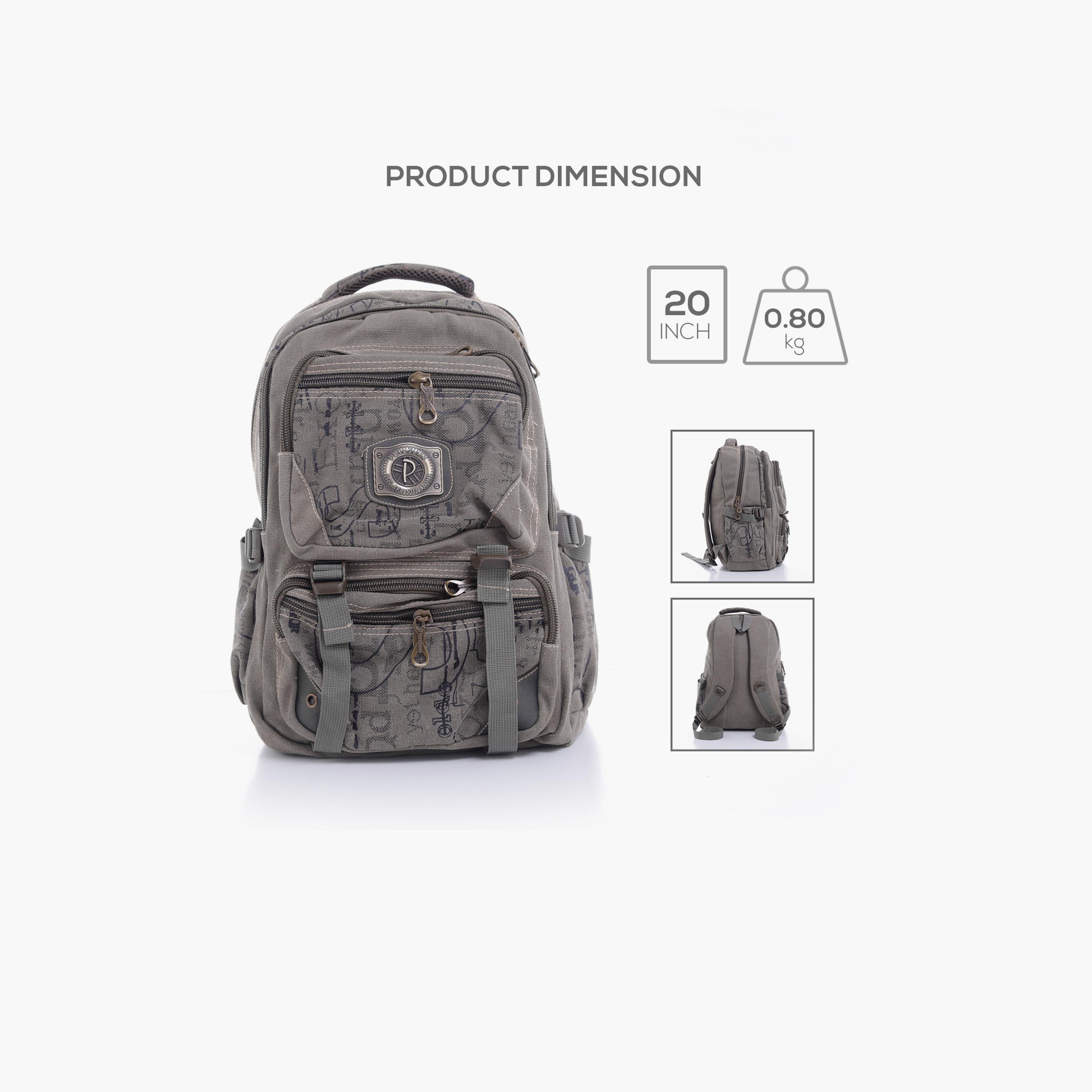 Para John 20 Inches Backpack Polyester with Adjustable Strap-school-bagsandbackpacks-backpacks-image-2