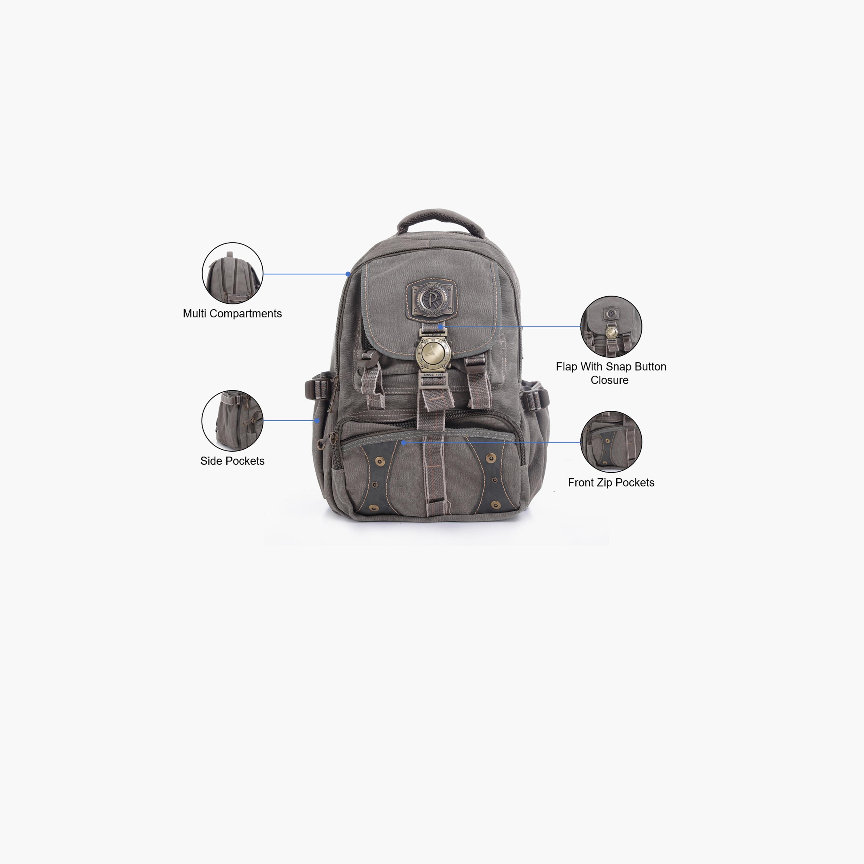 Para John 19 Inches Backpack Polyester with Adjustable Strap-school-bagsandbackpacks-backpacks-image-2