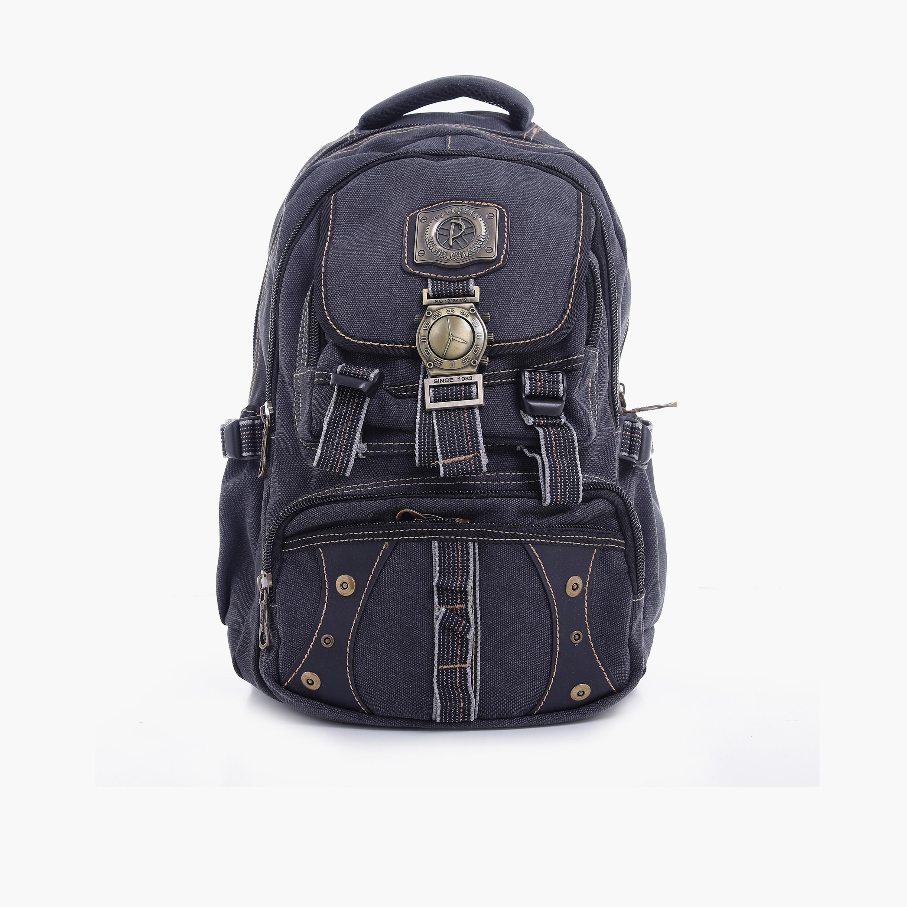 Para John 19 Inches Backpack Polyester with Adjustable Strap-school-bagsandbackpacks-backpacks-image-1