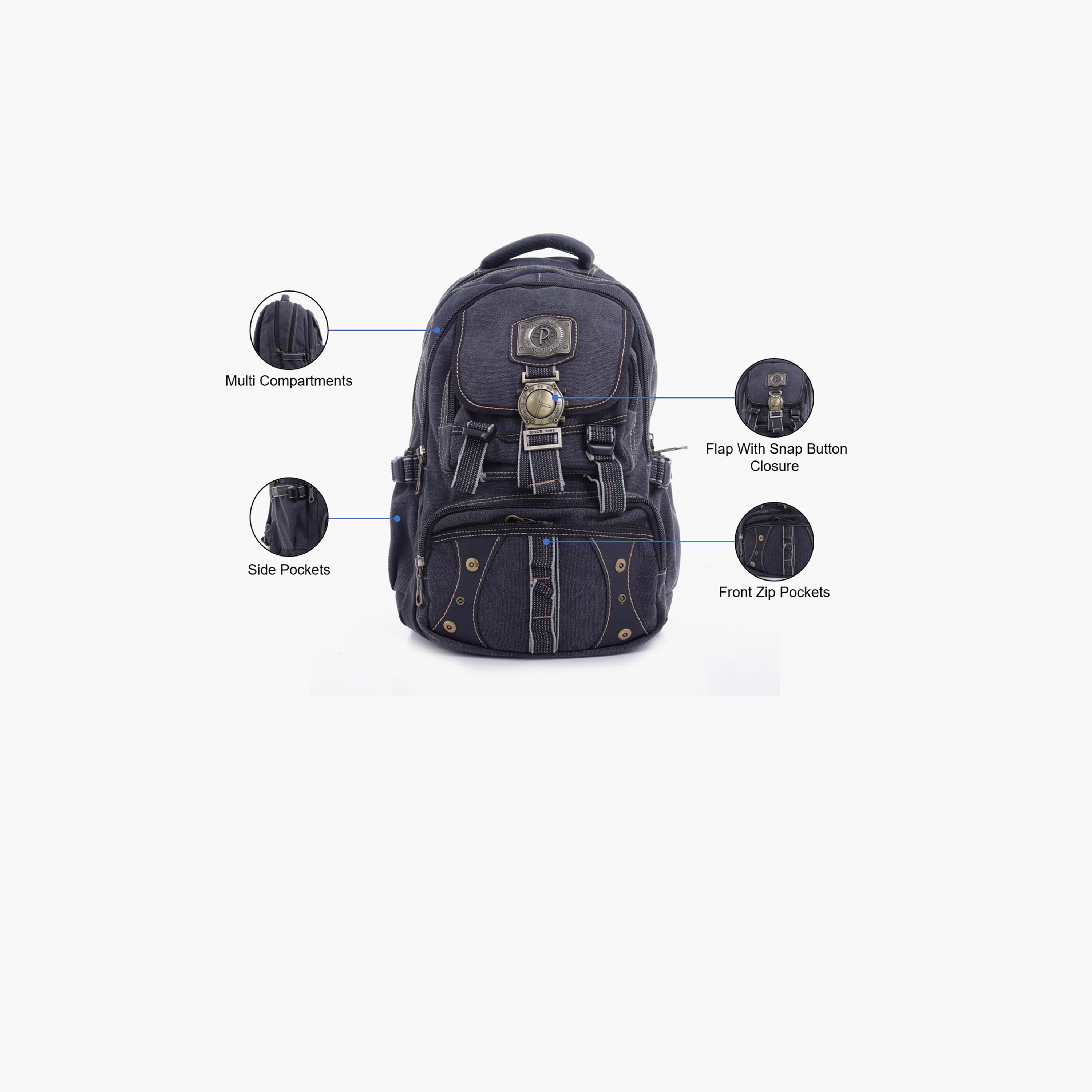 Para John 19 Inches Backpack Polyester with Adjustable Strap-school-bagsandbackpacks-backpacks-image-2