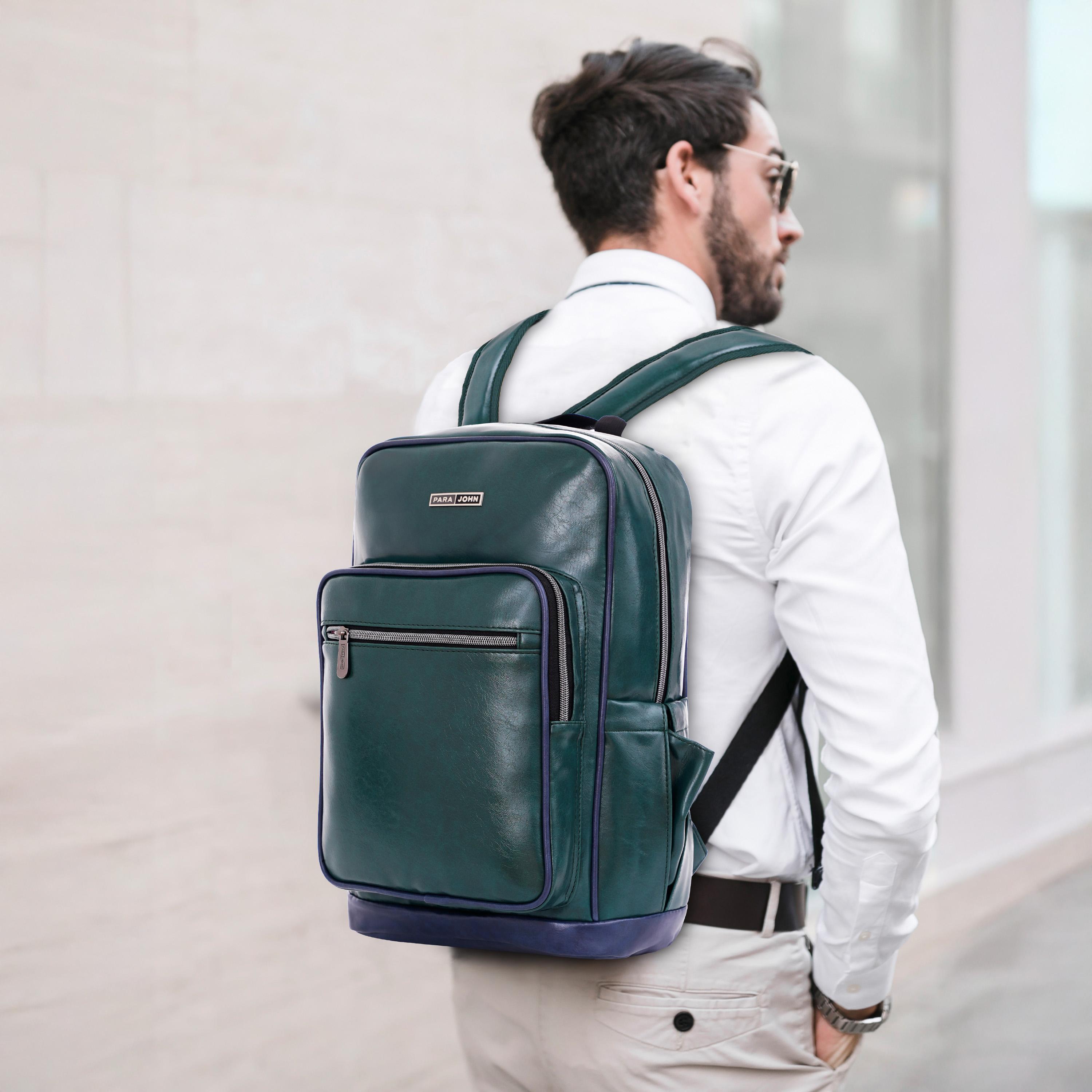 Para John 16 Inches Laptop Bag PU with Laptop Compartment-travel-luggagesandbags-backpacks-image-3
