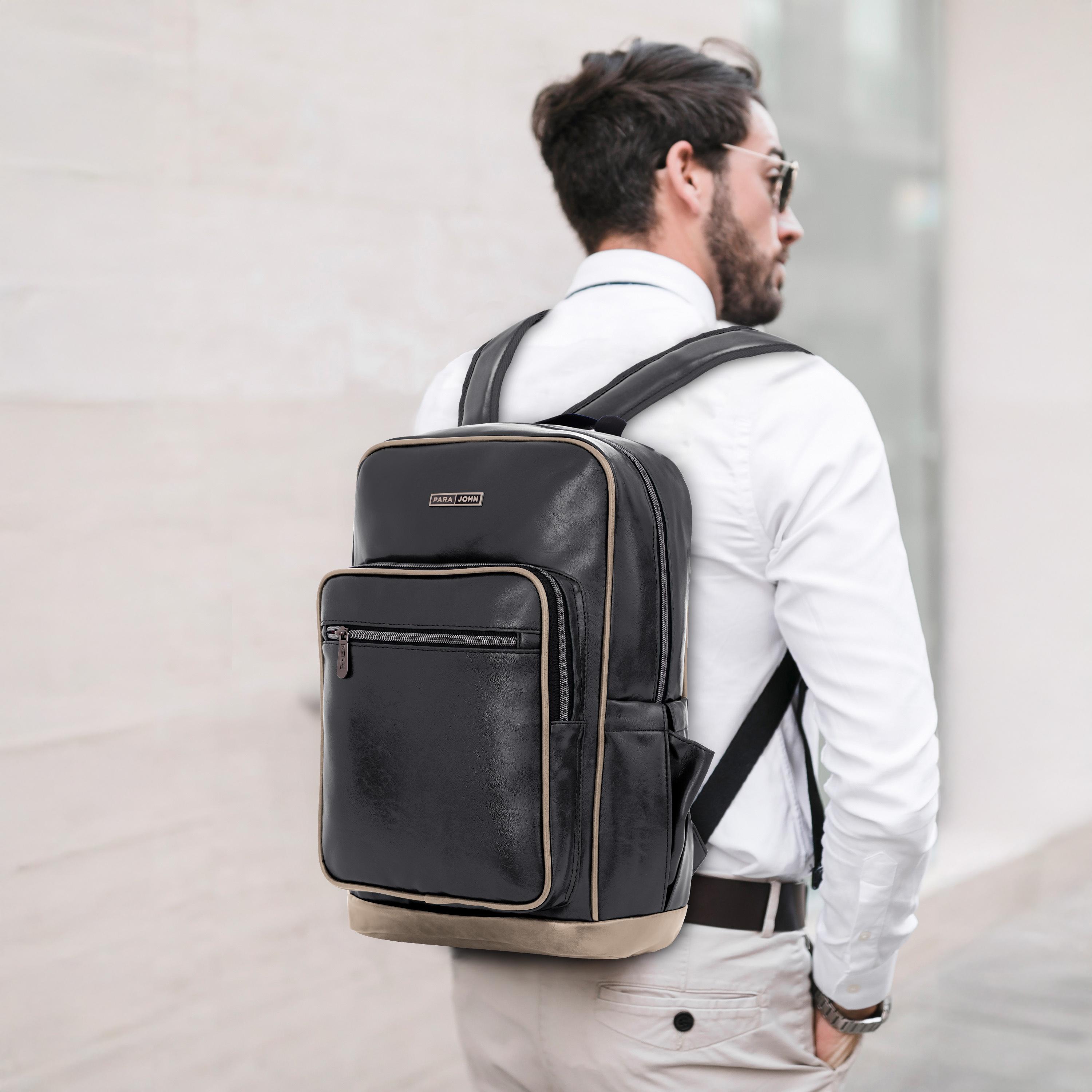 Para John 16 Inches Laptop Bag PU with Laptop Compartment-travel-luggagesandbags-backpacks-image-15