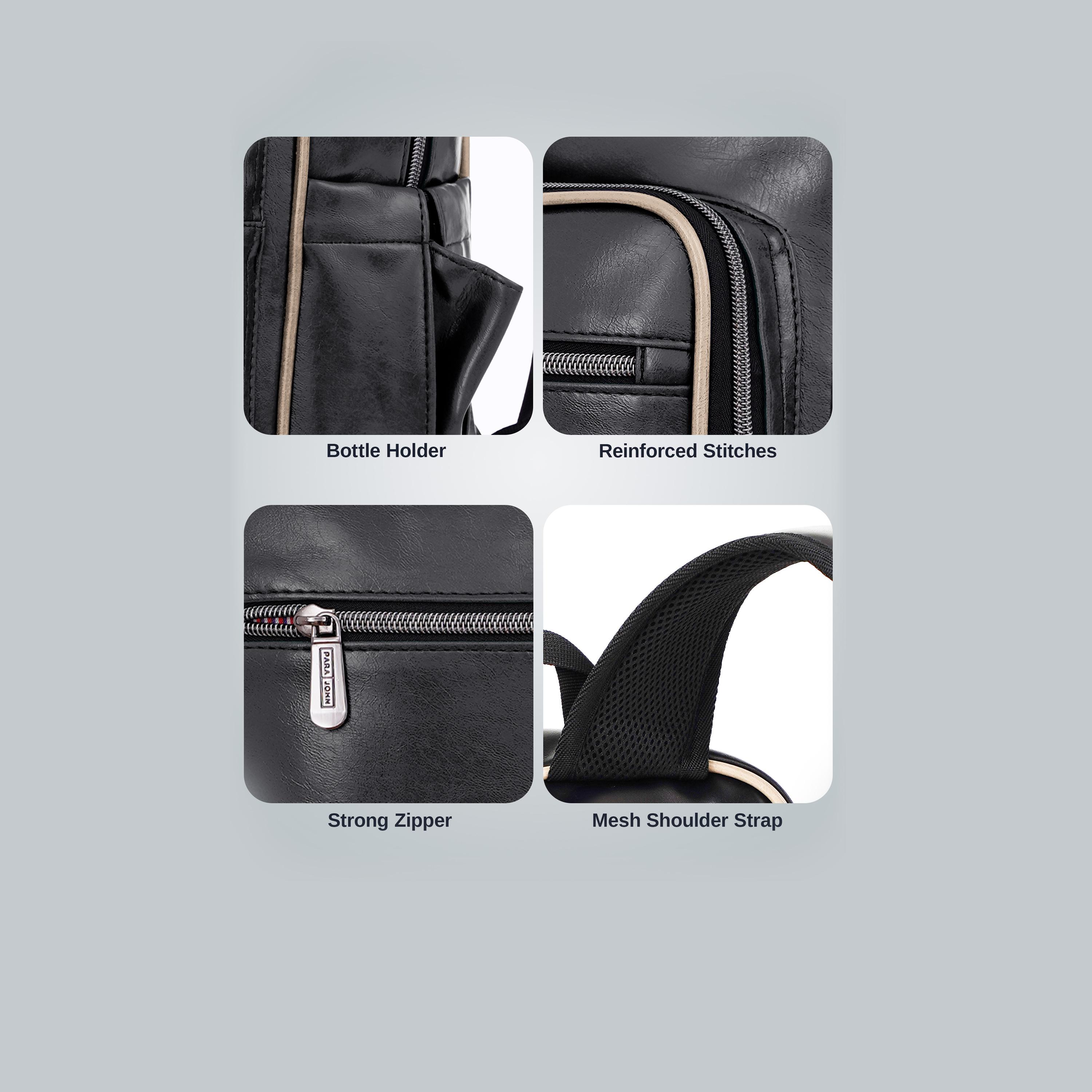 Para John 16 Inches Laptop Bag PU with Laptop Compartment-travel-luggagesandbags-backpacks-image-18