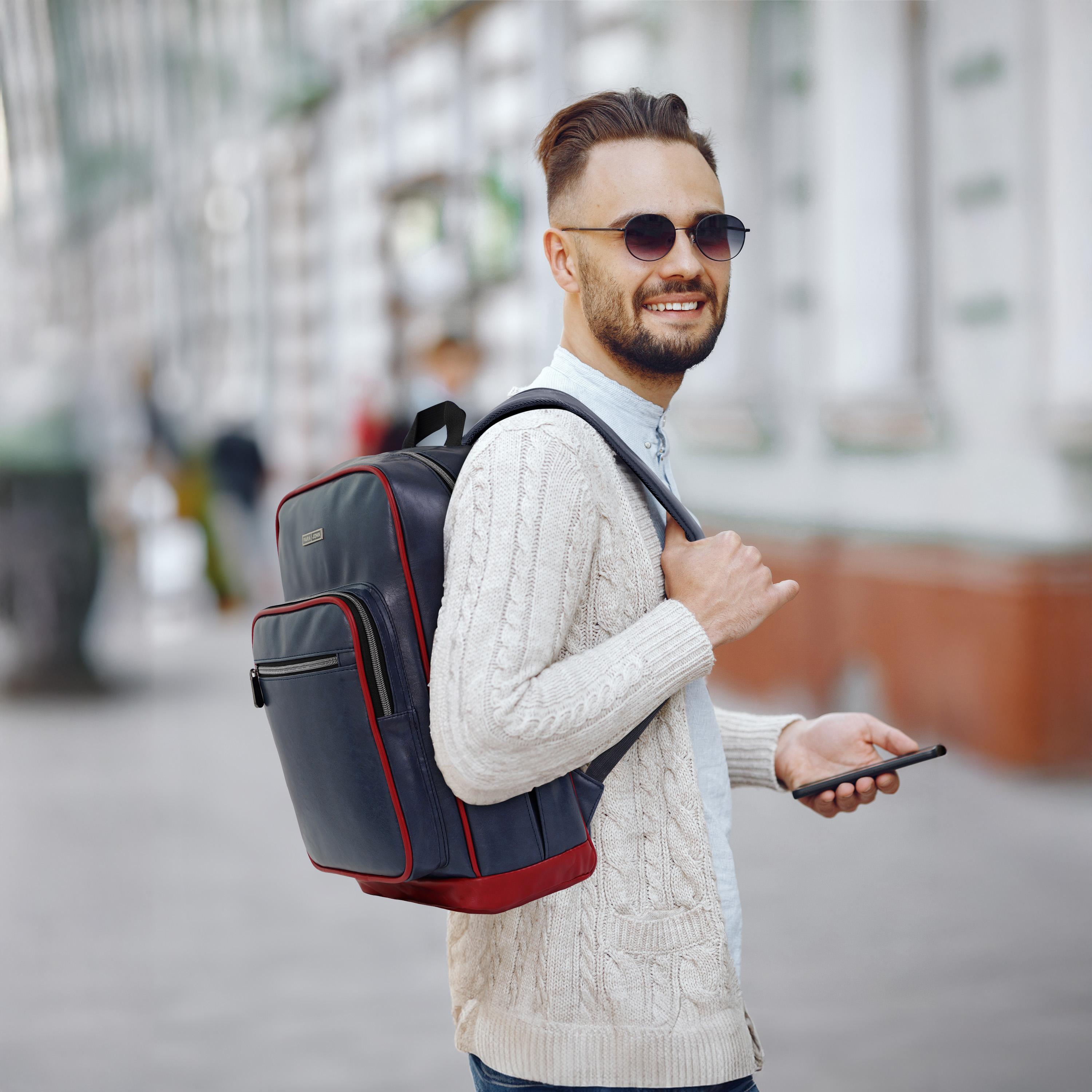 Para John 16 Inches Laptop Bag PU with Laptop Compartment-travel-luggagesandbags-backpacks-image-9