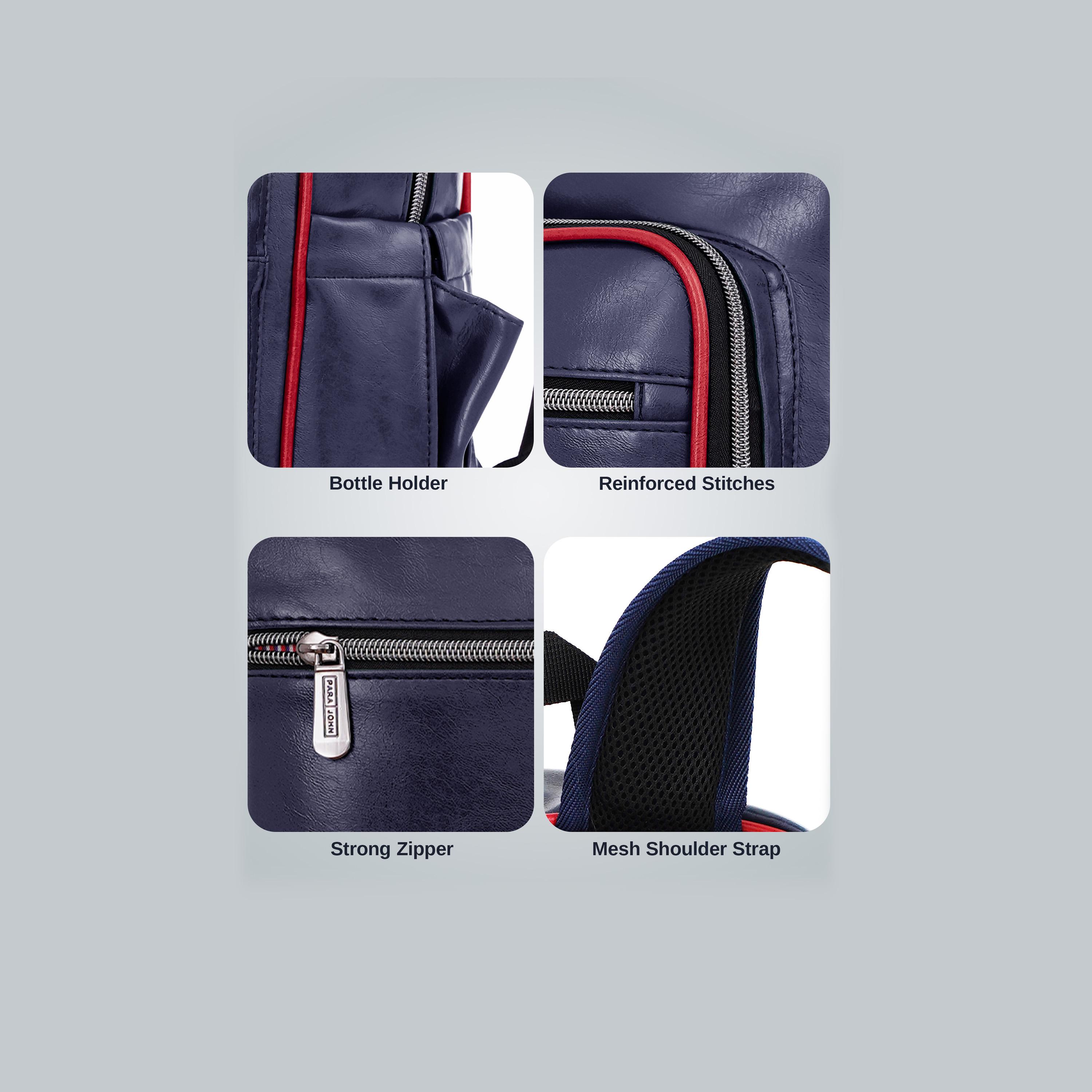 Para John 16 Inches Laptop Bag PU with Laptop Compartment-travel-luggagesandbags-backpacks-image-10
