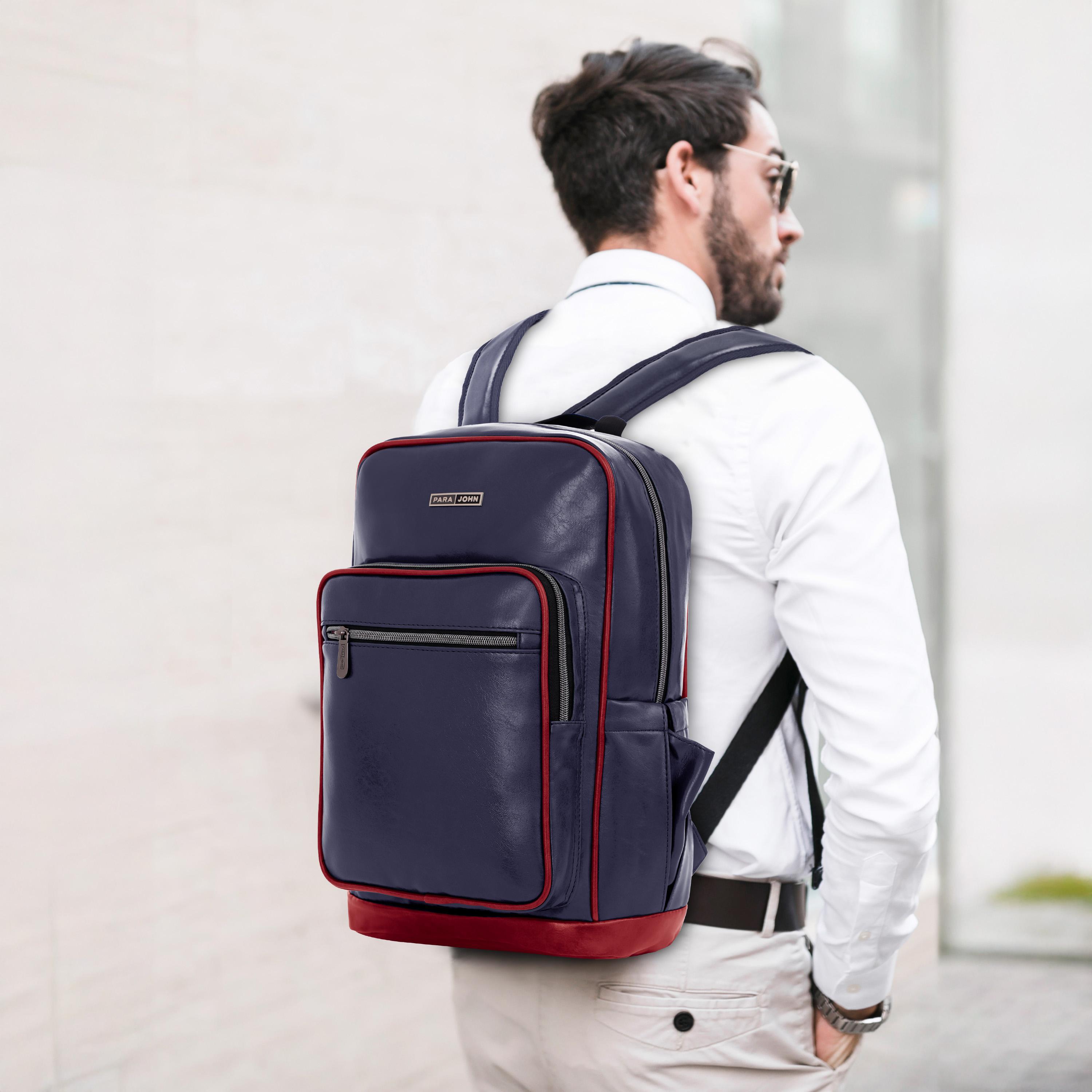Para John 16 Inches Laptop Bag PU with Laptop Compartment-travel-luggagesandbags-backpacks-image-11