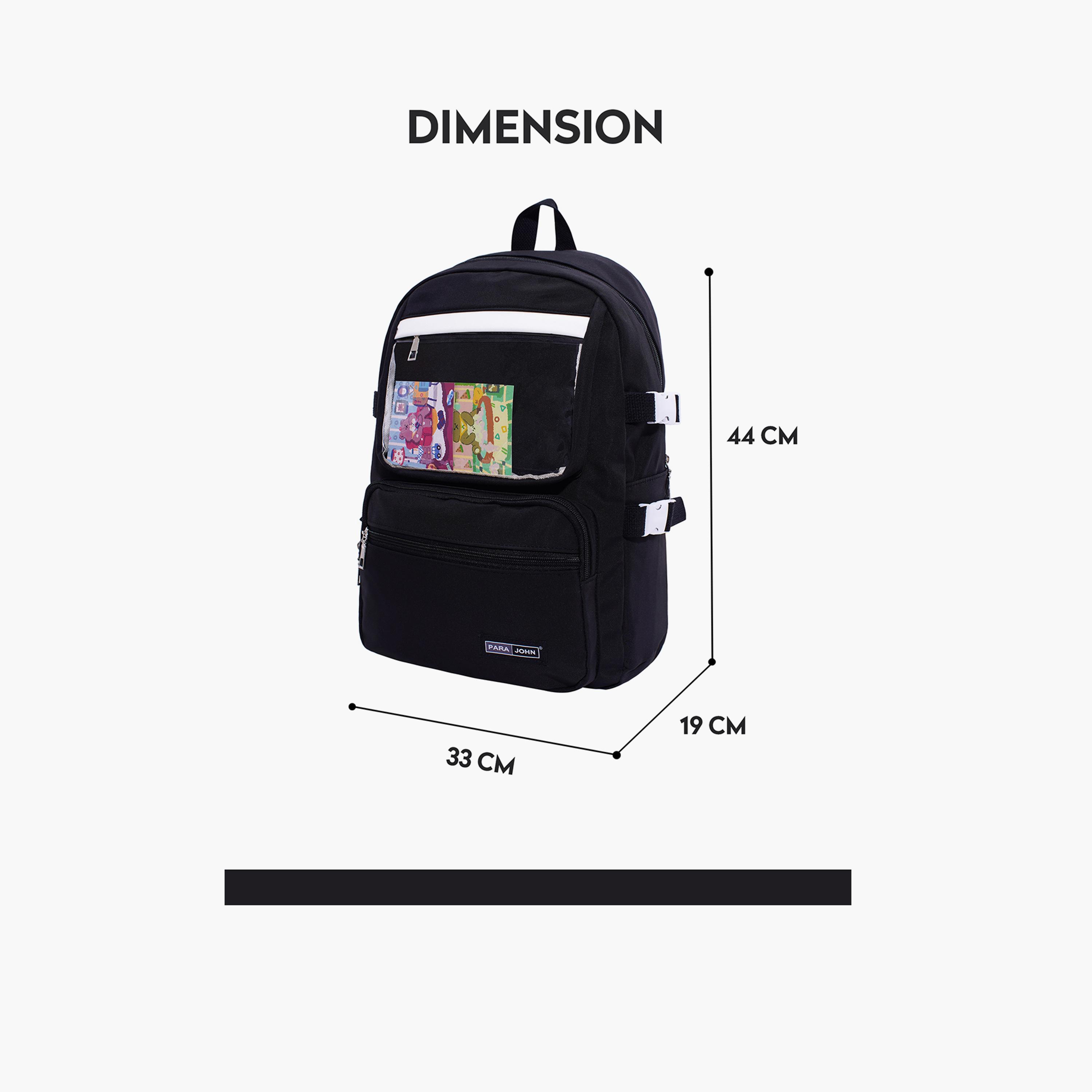 Para John 16 Inches Backpack Polyester with Adjustable Strap-school-bagsandbackpacks-backpacks-image-5