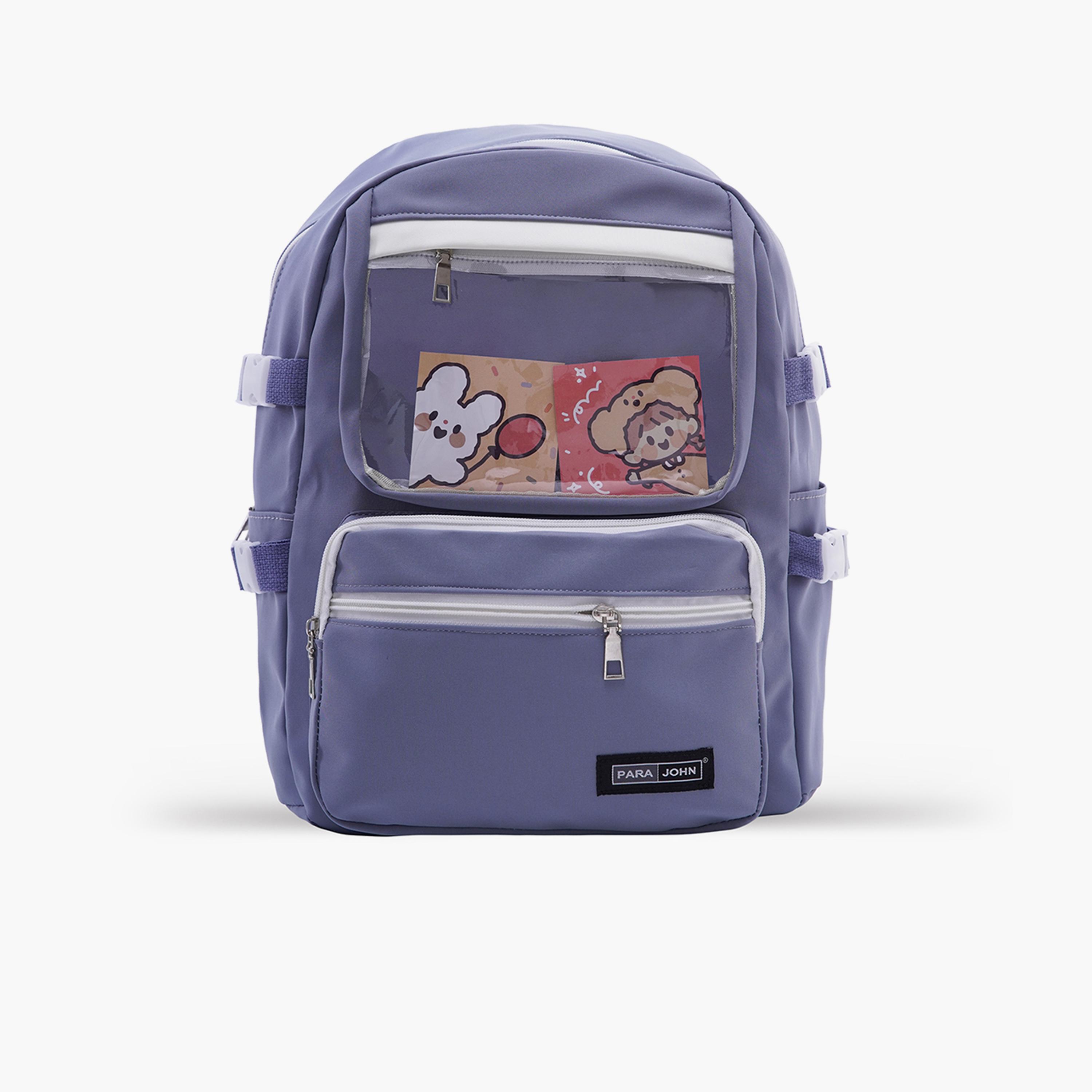 Para John 16 Inches Backpack Polyester with Adjustable Strap-school-bagsandbackpacks-backpacks-image-6