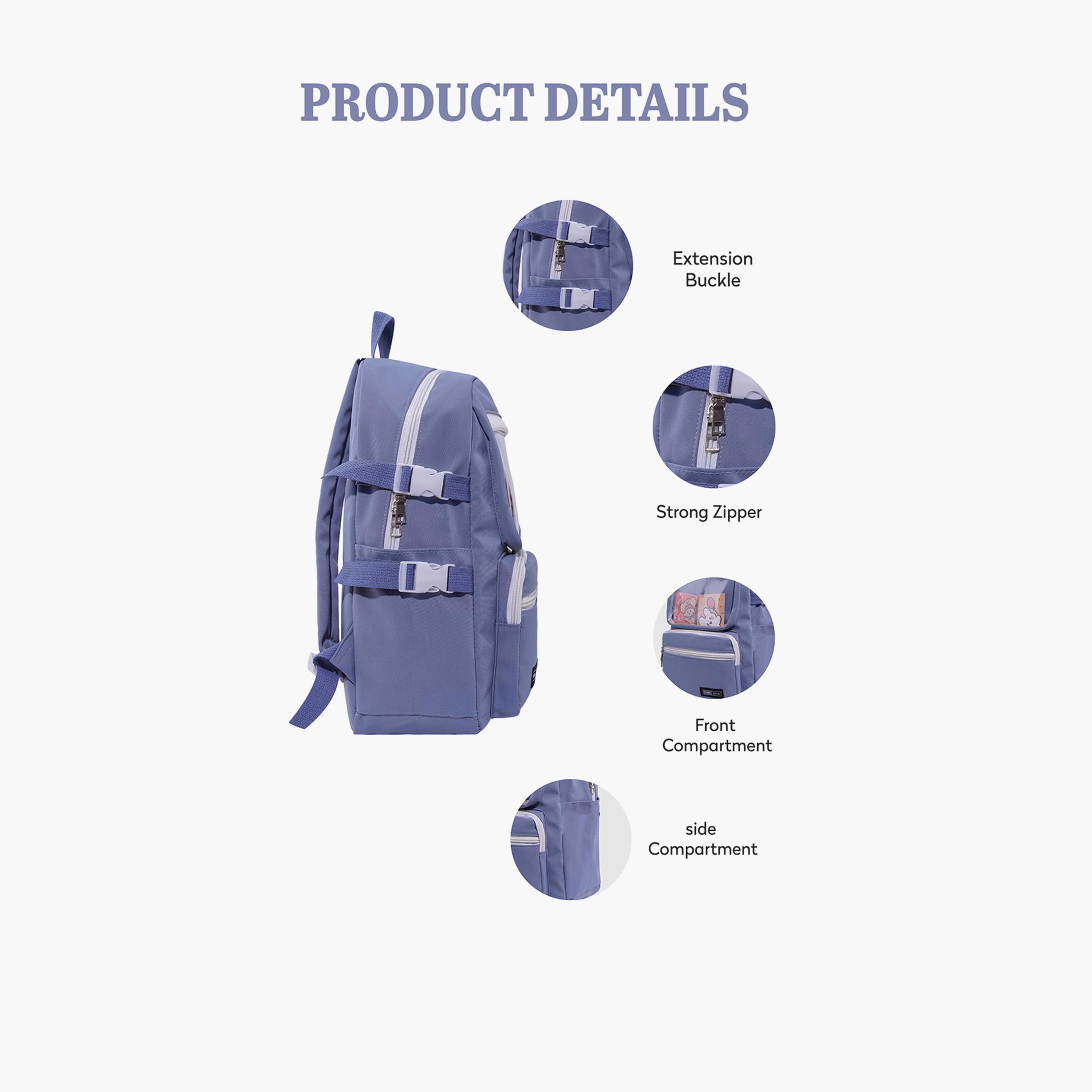 Para John 16 Inches Backpack Polyester with Adjustable Strap-school-bagsandbackpacks-backpacks-image-7