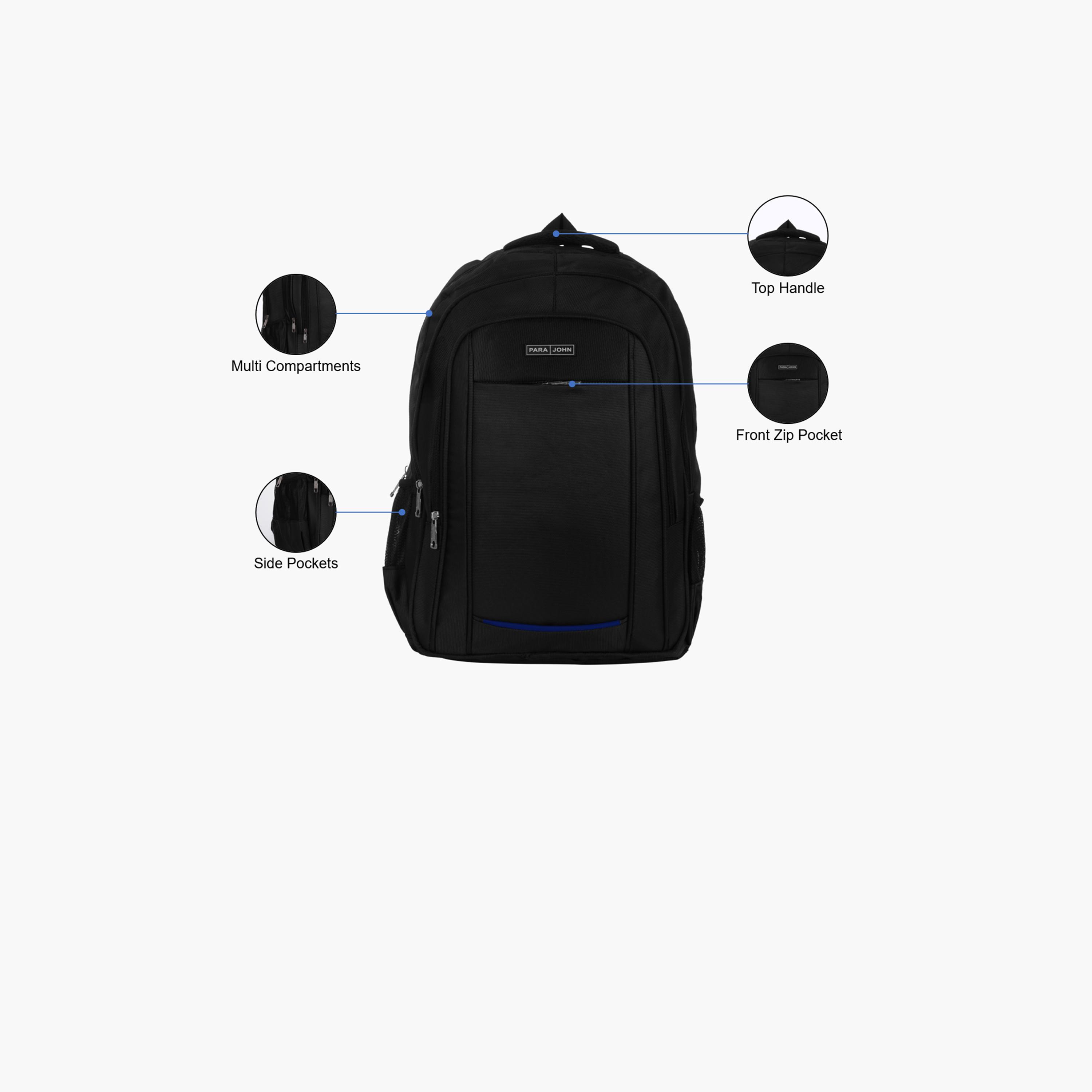 Para John 19 Inches Backpack Polyester with Adjustable Strap-school-bagsandbackpacks-backpacks-image-2
