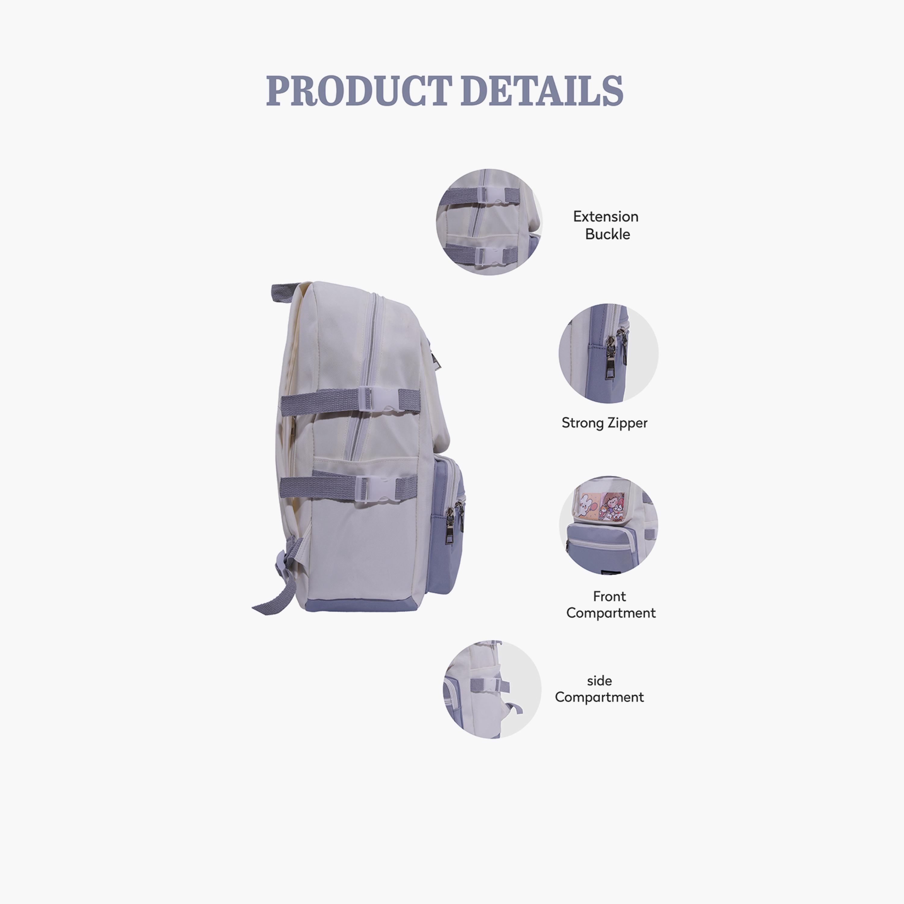 Para John 16.5 Inches Backpack Polyester with Adjustable Strap-school-bagsandbackpacks-backpacks-image-2