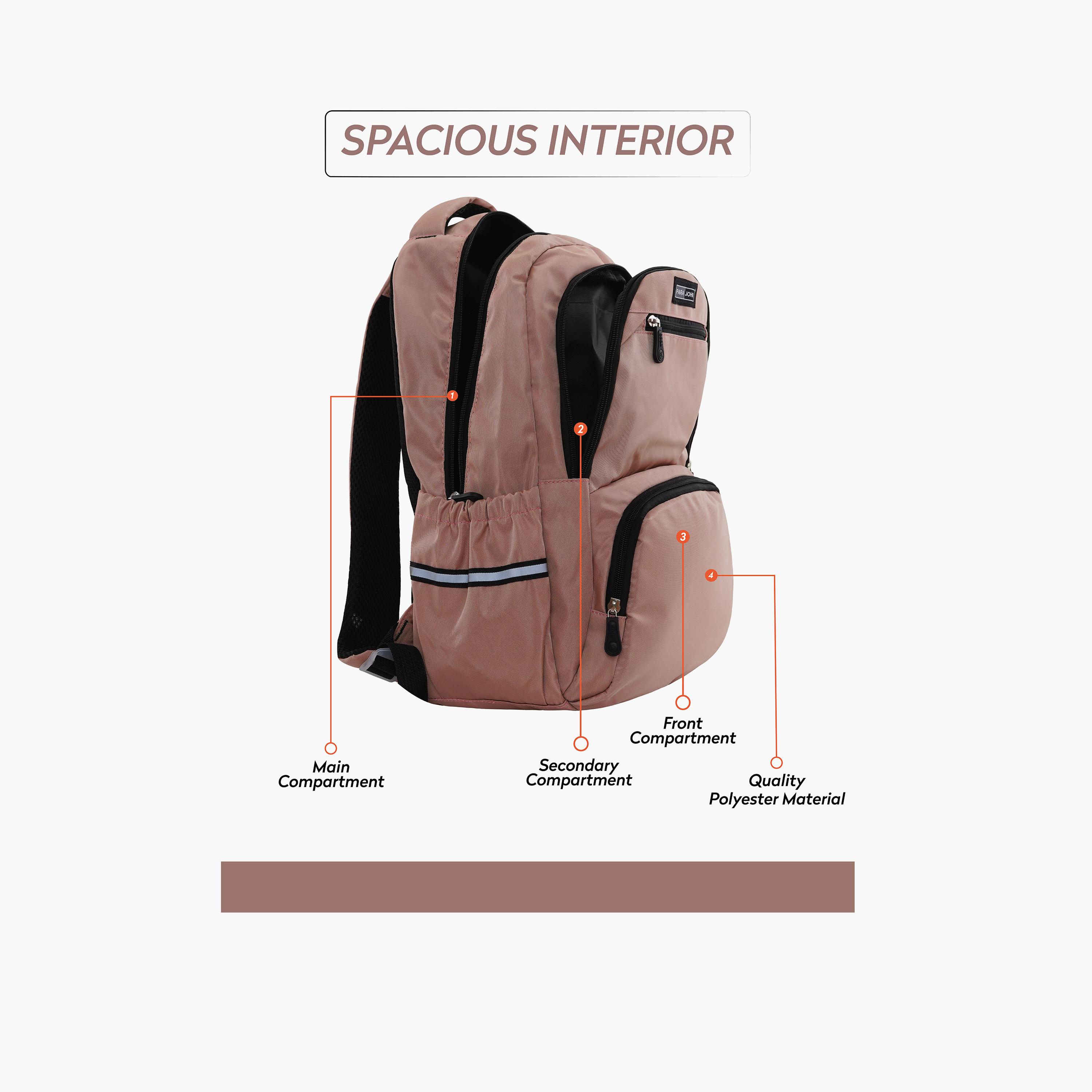 Para John 18.5 Inches Backpack Polyester with Adjustable Strap-school-bagsandbackpacks-backpacks-image-5