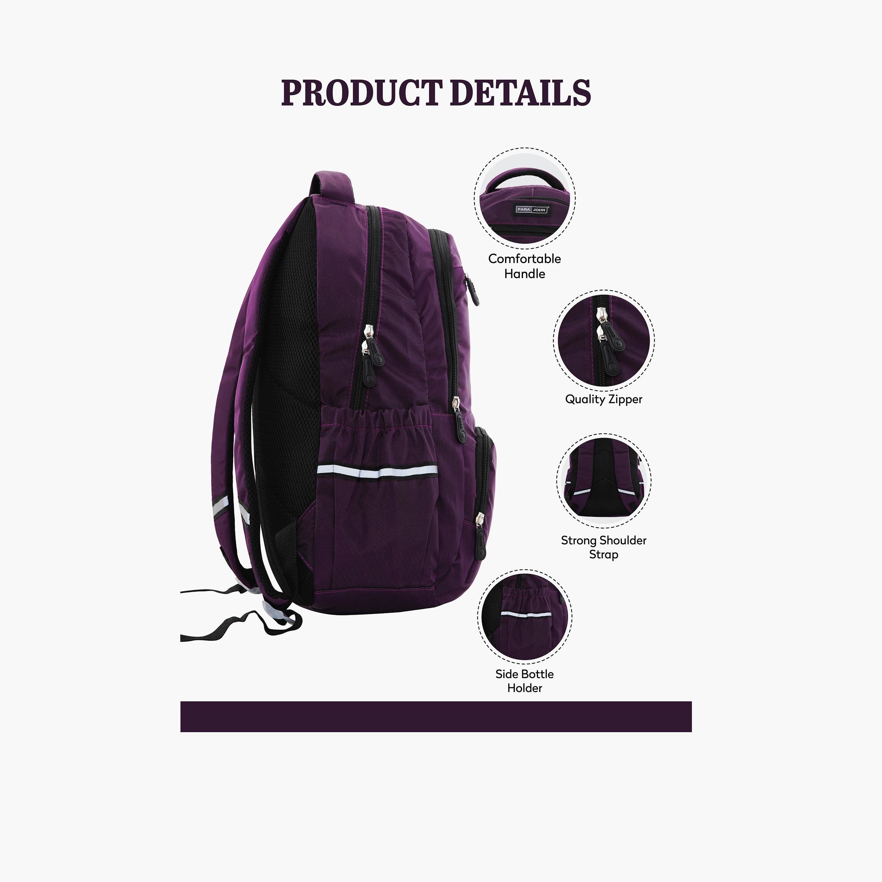 Para John 18.5 Inches Backpack Polyester with Adjustable Strap-school-bagsandbackpacks-backpacks-image-10