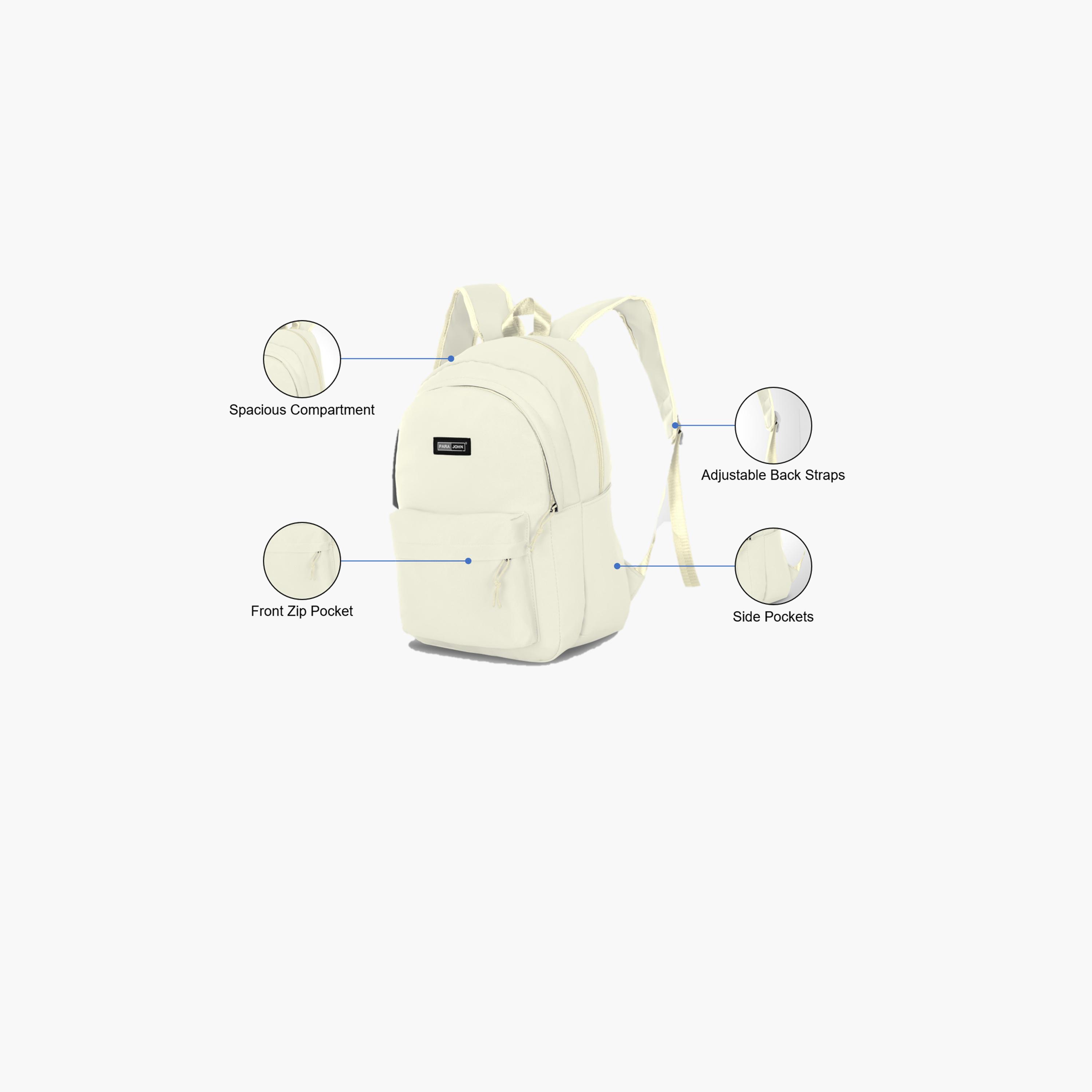 Para John 16 Inches Backpack Polyester with Adjustable Strap-women-bagsandwallets-backpacks-image-7