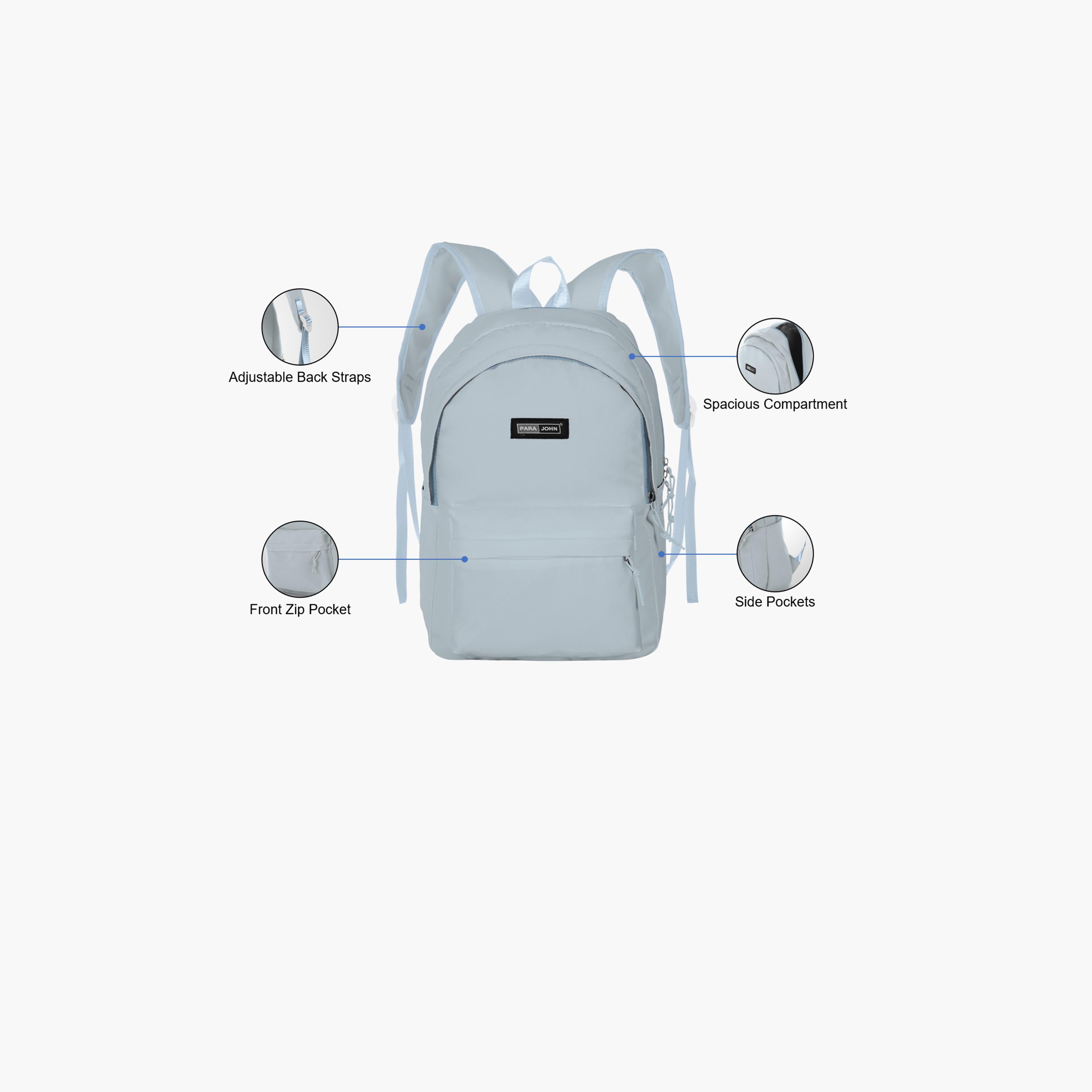 Para John 16 Inches Backpack Polyester with Adjustable Strap-women-bagsandwallets-backpacks-image-14