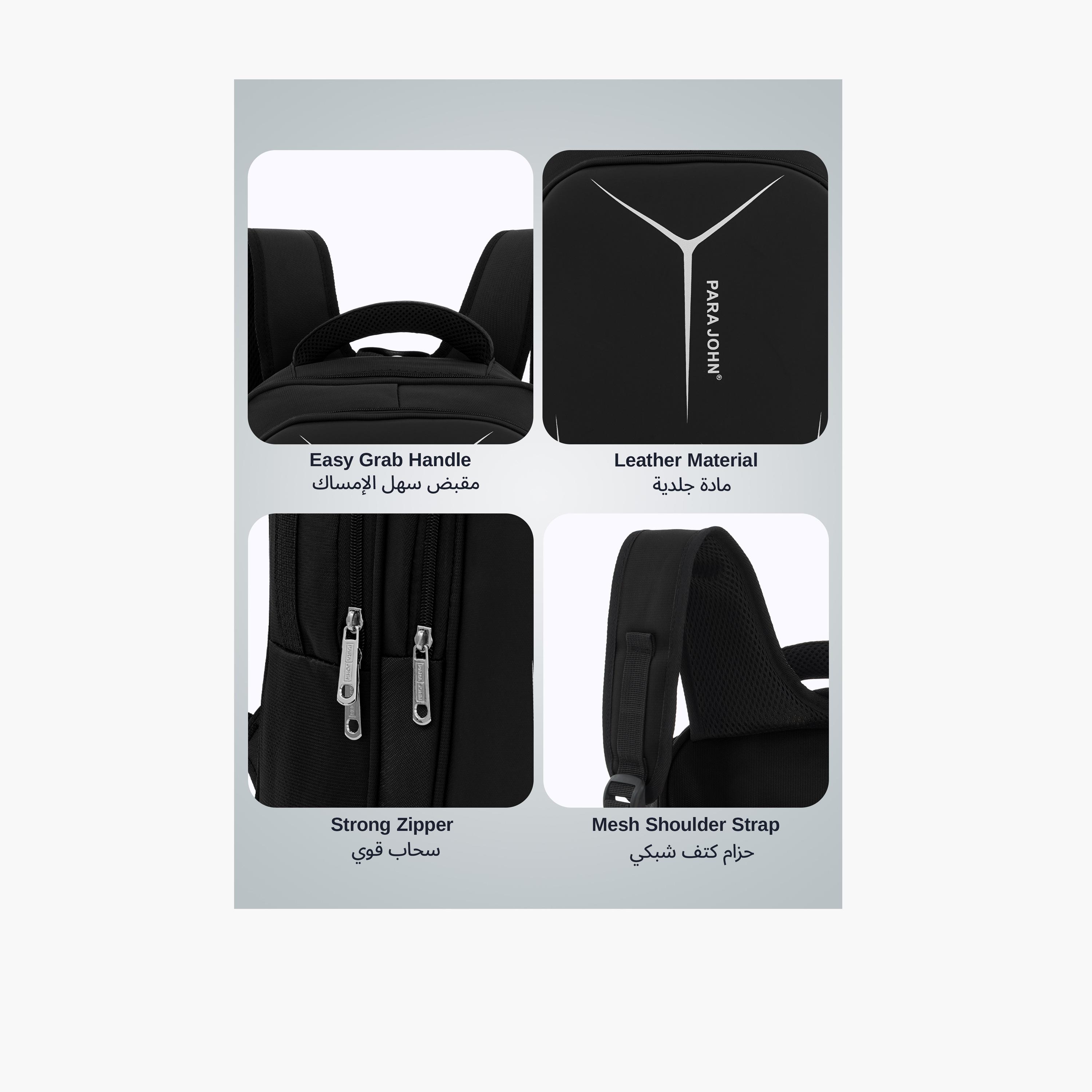 Para John 16 Inches Laptop Bag Polyester with Laptop Compartment-travel-luggagesandbags-backpacks-image-5