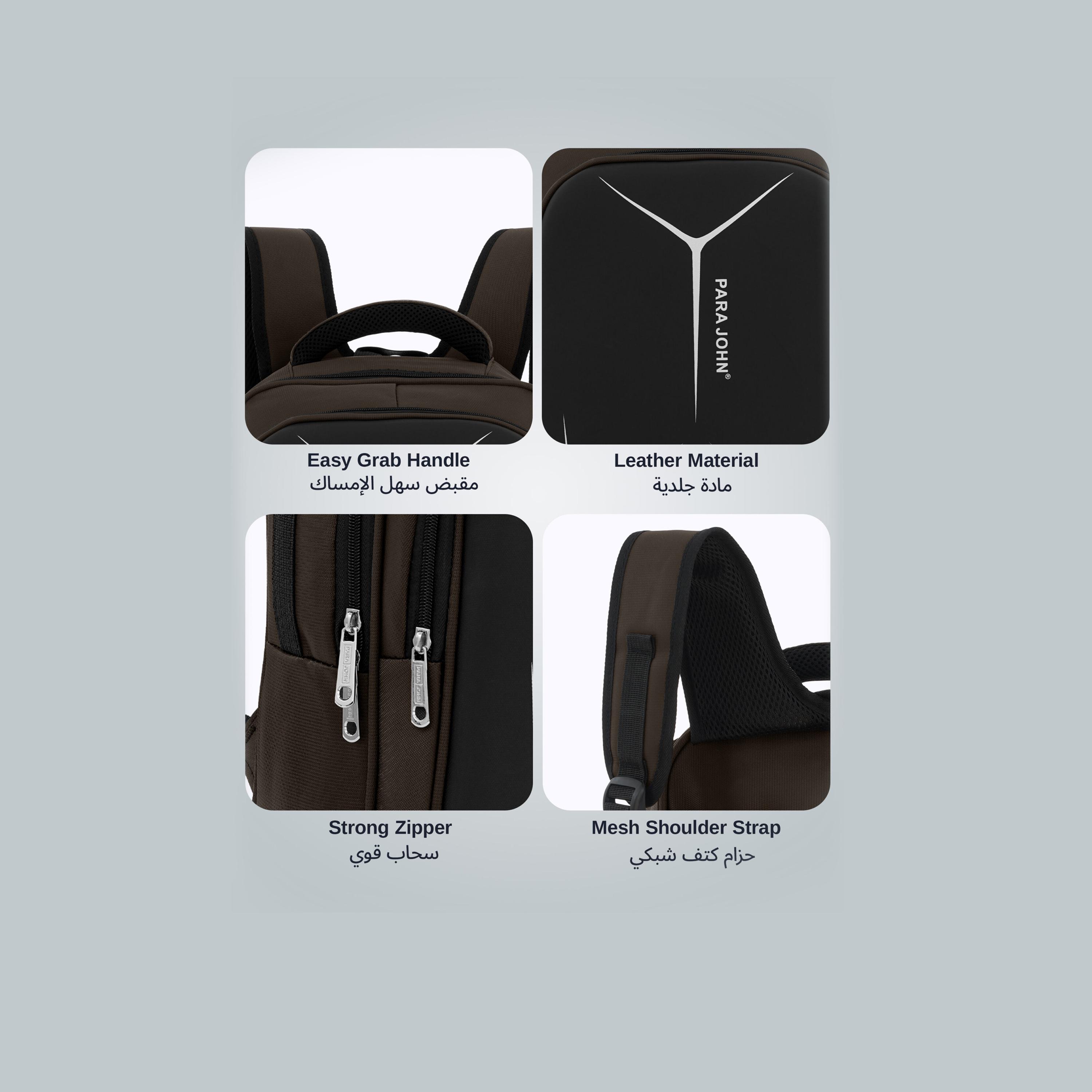 Para John 16 Inches Laptop Bag Polyester with Laptop Compartment-travel-luggagesandbags-backpacks-image-8