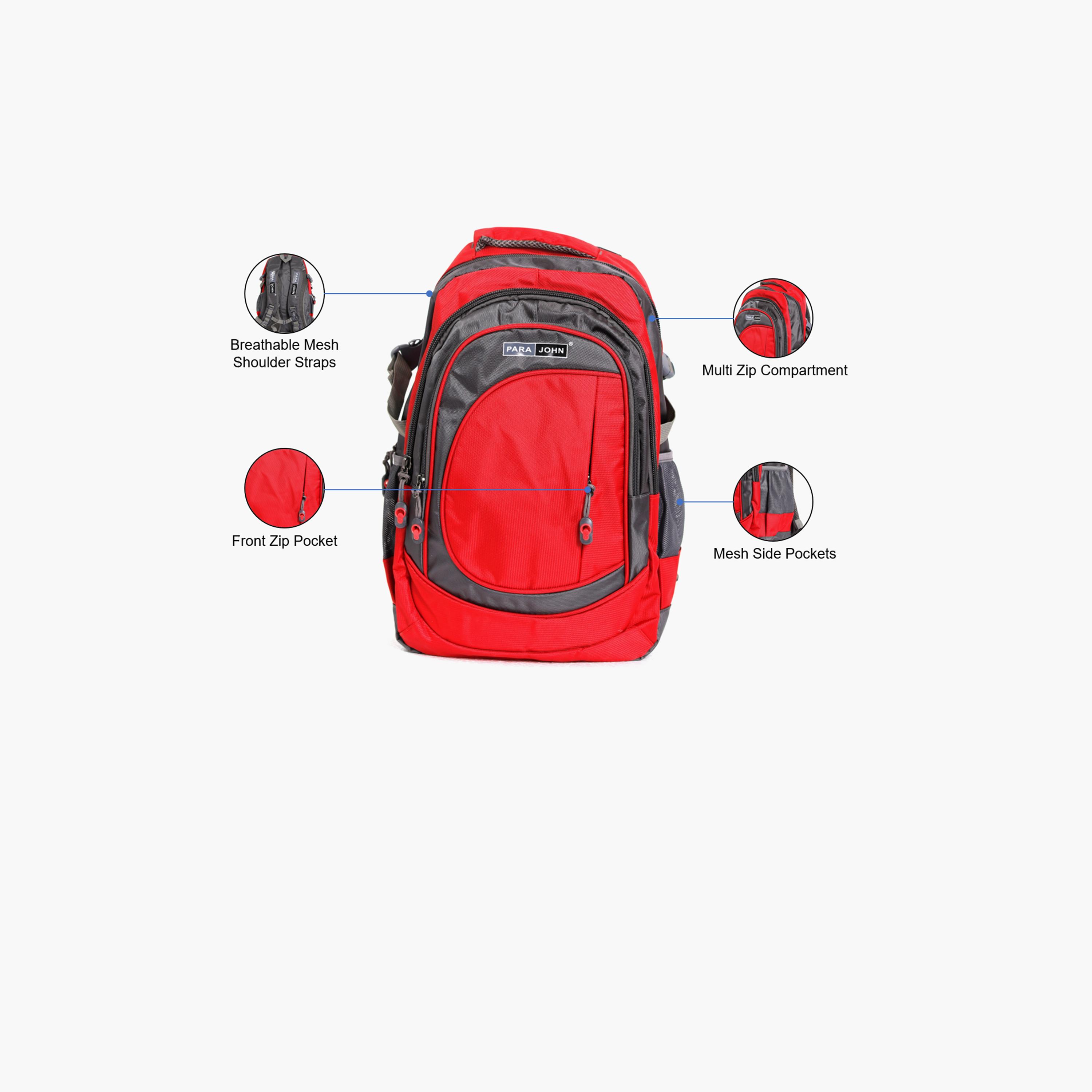 باراجون- شنطة ظهر بوليستر 18 إنش بحزام قابل للتعديل-men-bags-image-3