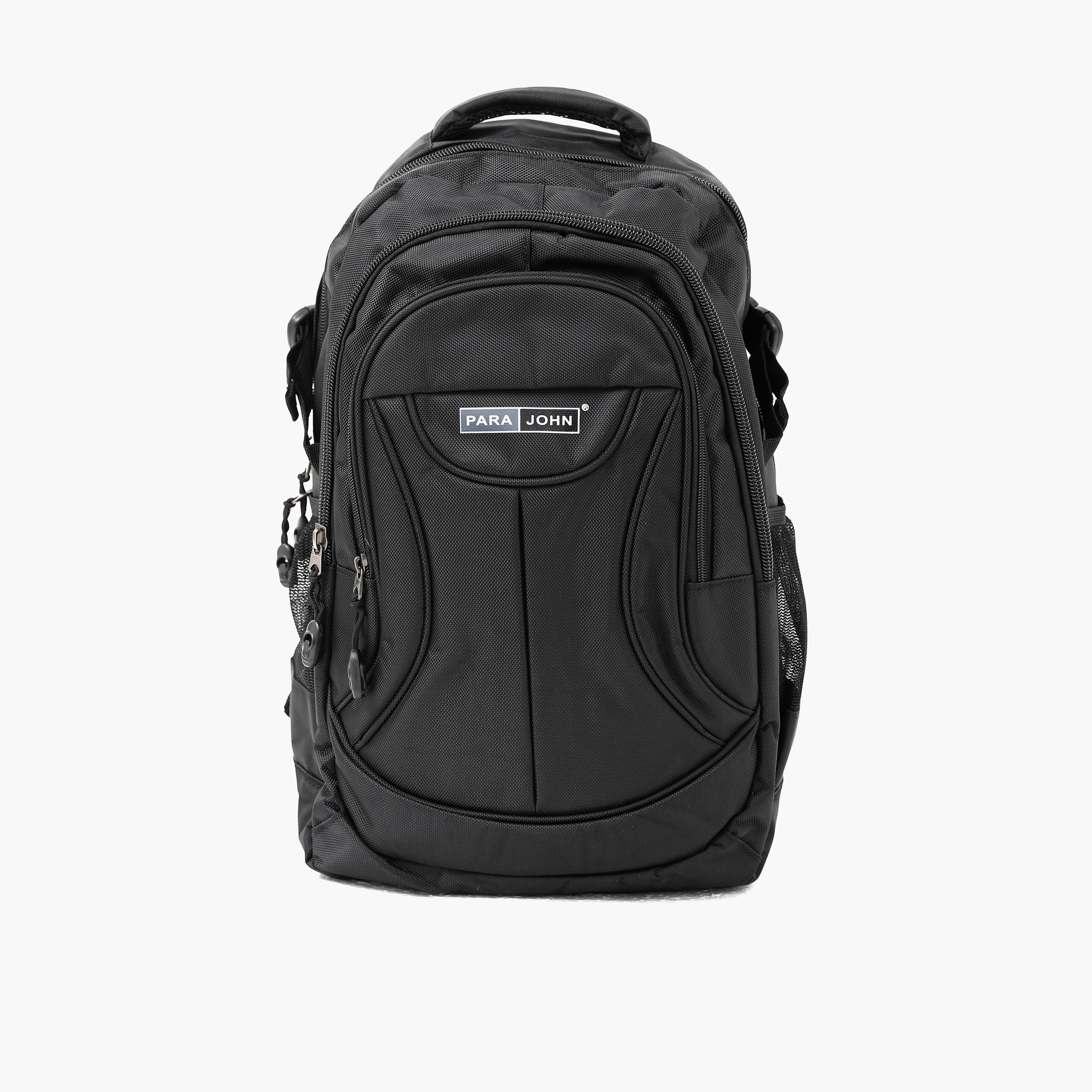 Para John 16 Inches Backpack Nylon with Adjustable Strap-school-bagsandbackpacks-backpacks-image-1