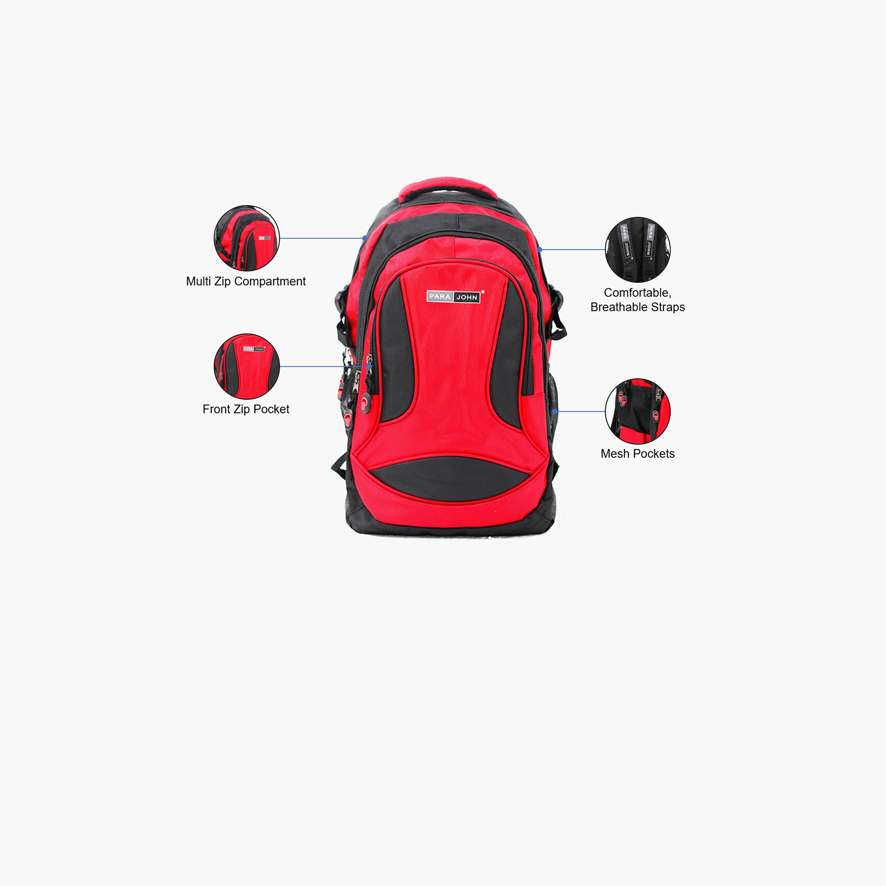 باراجون- شنطة ظهر بوليستر 16 إنش بحزام قابل للتعديل-school-bagsandbackpacks-backpacks-image-2